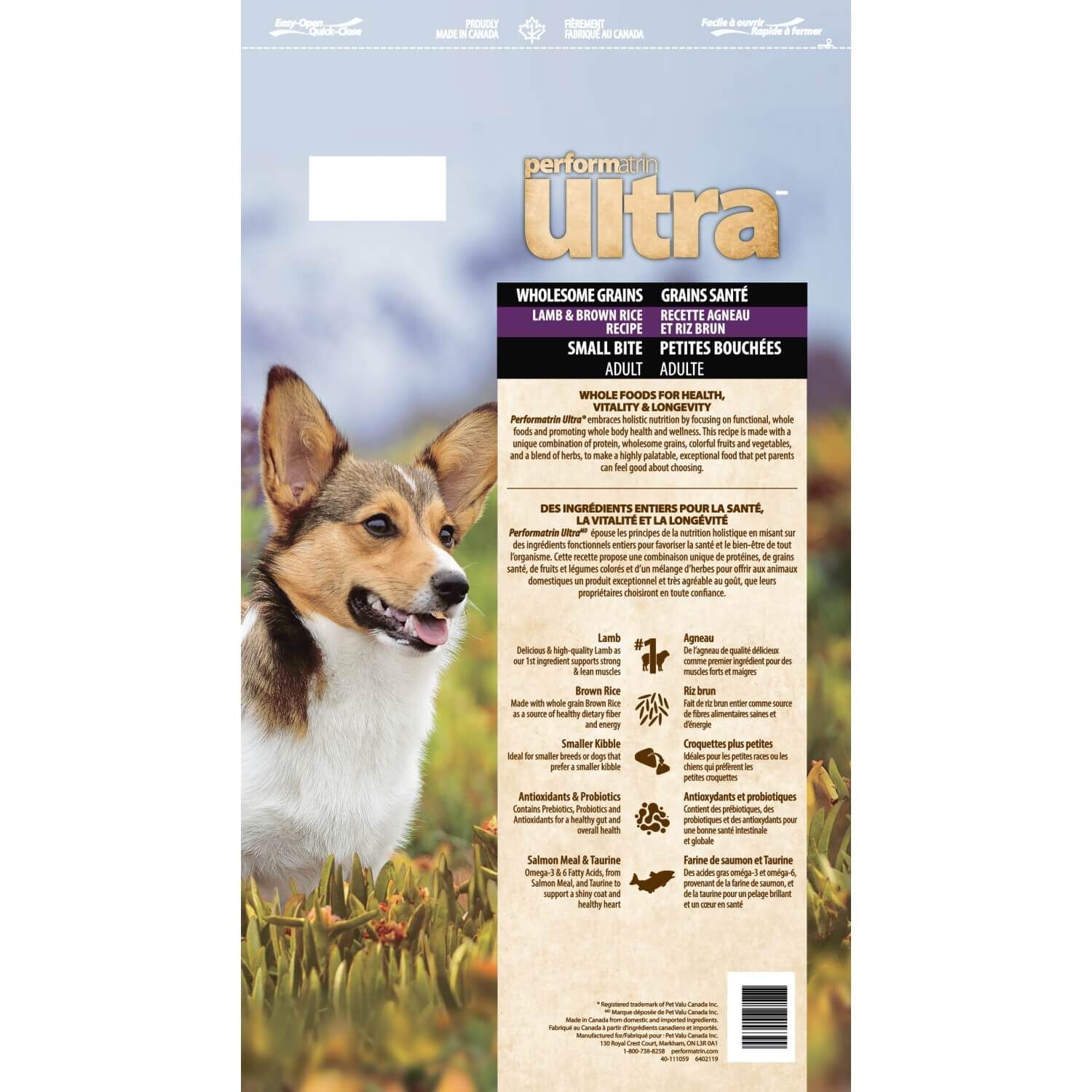 Performatrin Ultra Wholesome Grains Lamb & Brown Rice Recipe Small Bite Adult Dry Dog Food