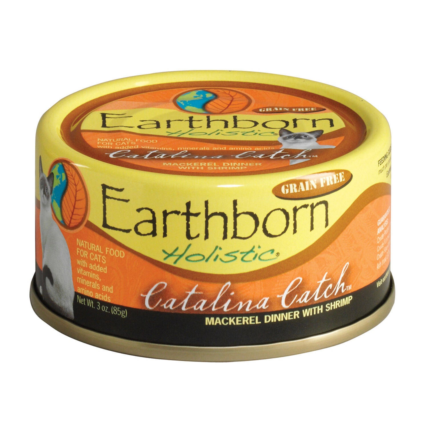 Earthborn Holistic Wet Cat Food, Catalina Catch Mackerel Dinner With Shrimp
