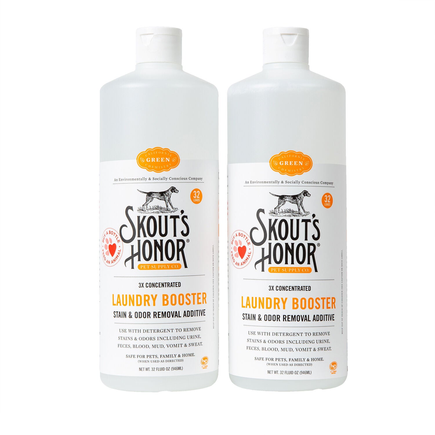 Skout's Honor Laundry Booster Stain & Odor Removal Additive, 32Oz