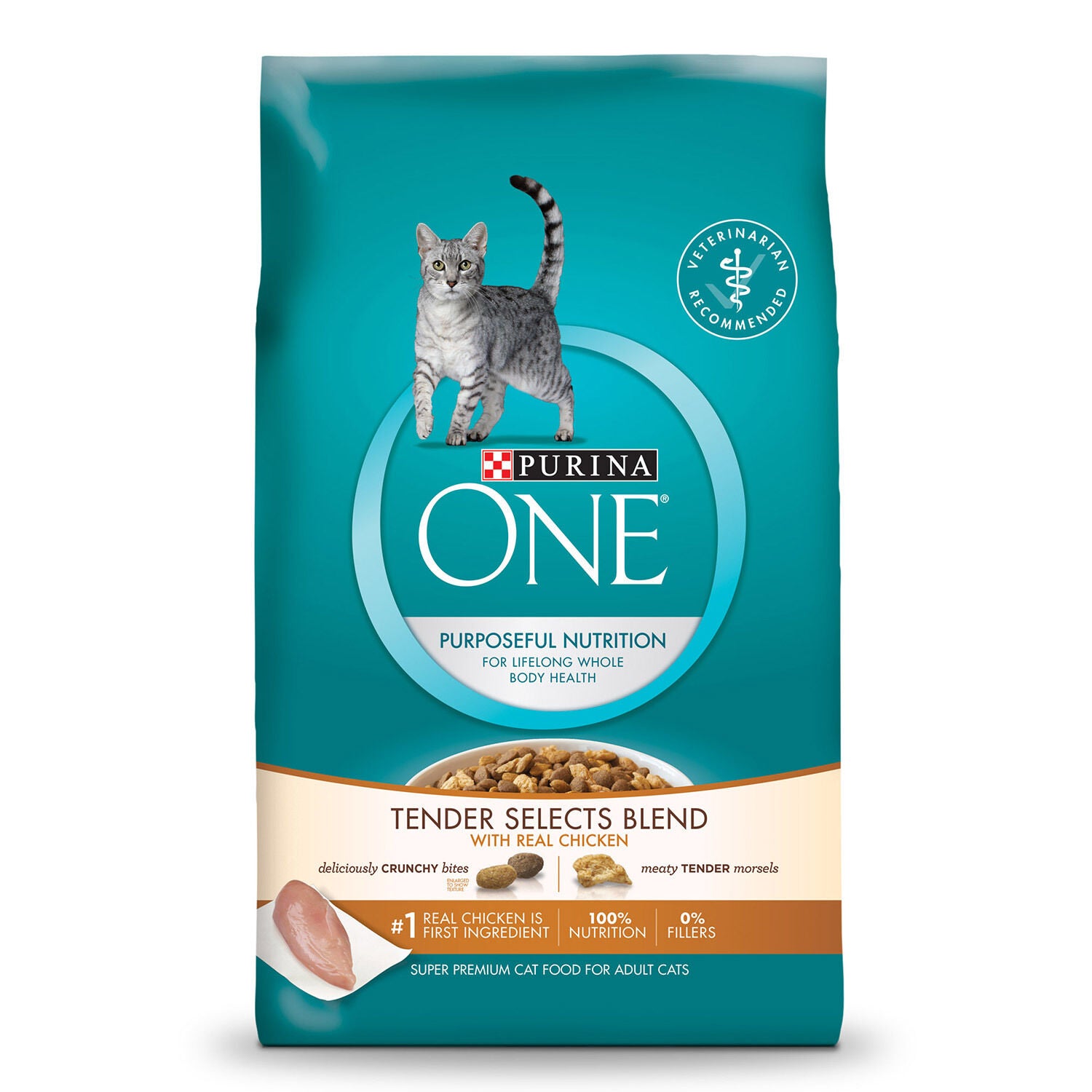 Purina One Tender Selects Blend With Real Chicken Cat Food