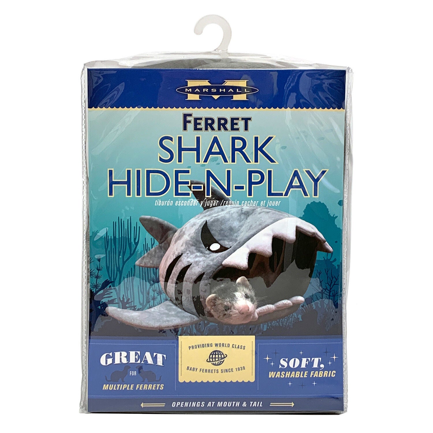 Marshall Ferret Shark Hide-N-Play Small Animal Hideout