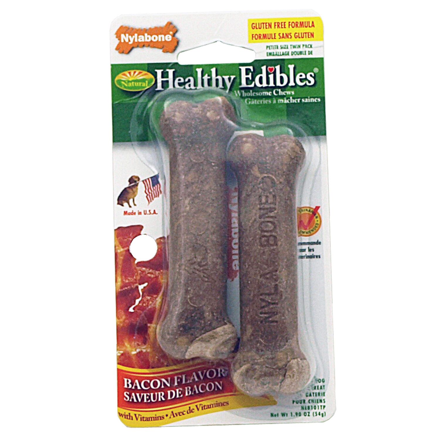 Nylabone Healthy Edibles Bacon Flavor Petite Dog Treat