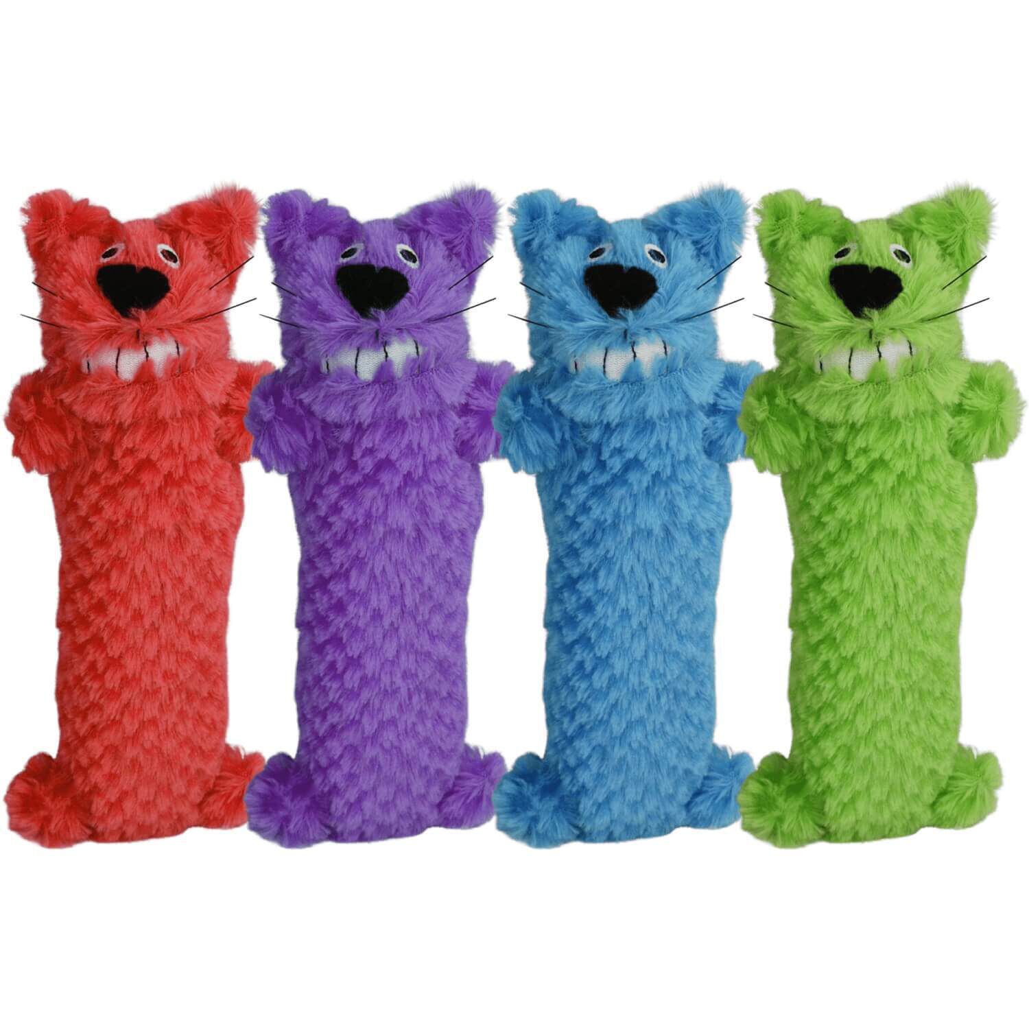 Multipet Loofa Crinkle Catnip Scent Kicker Cat Toy, 10In, Assorted Colors, 1 Each