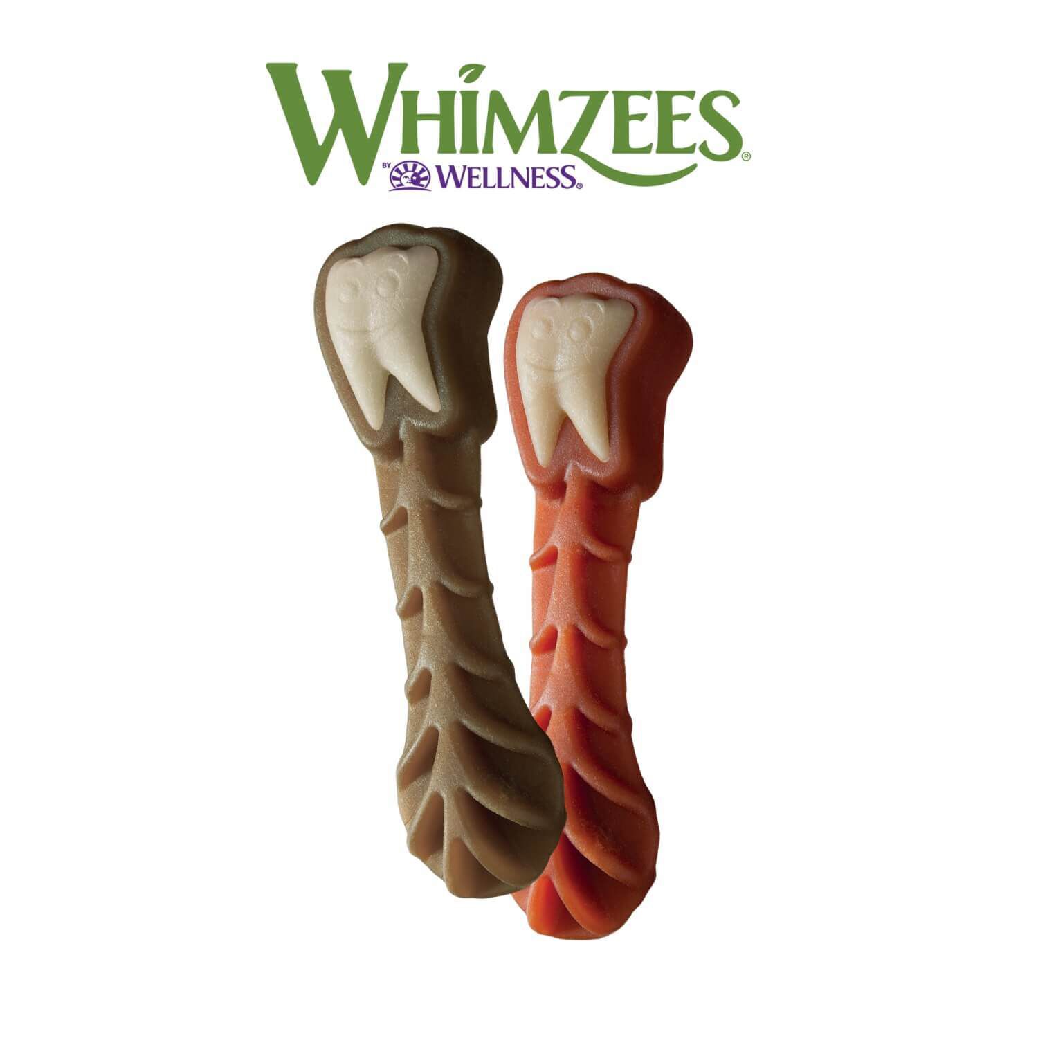 Whimzees Brushzees Natural Grain Free Dental Dog Treats, Extra Large, 1 Count