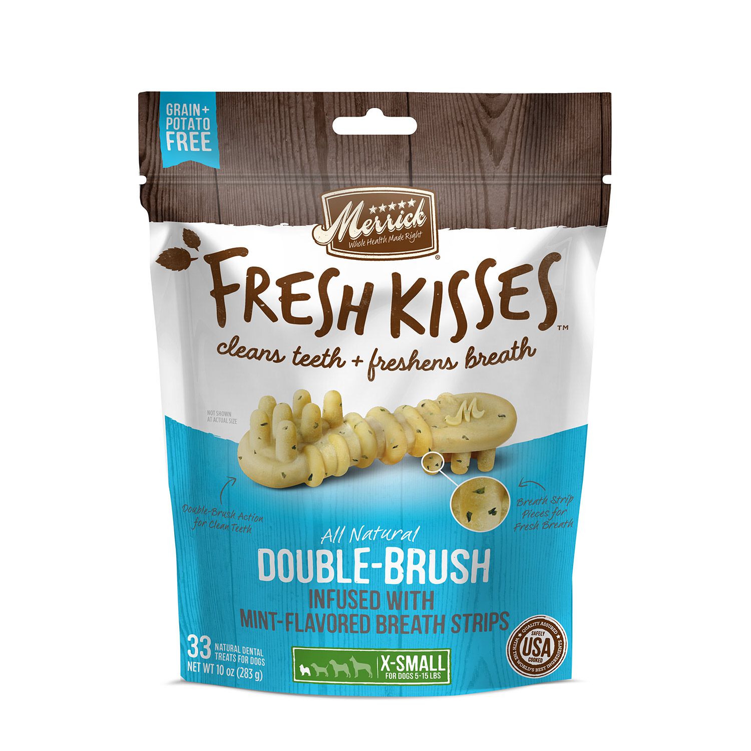 Merrick Fresh Kisses Mint Strips X-Small Dog Treats