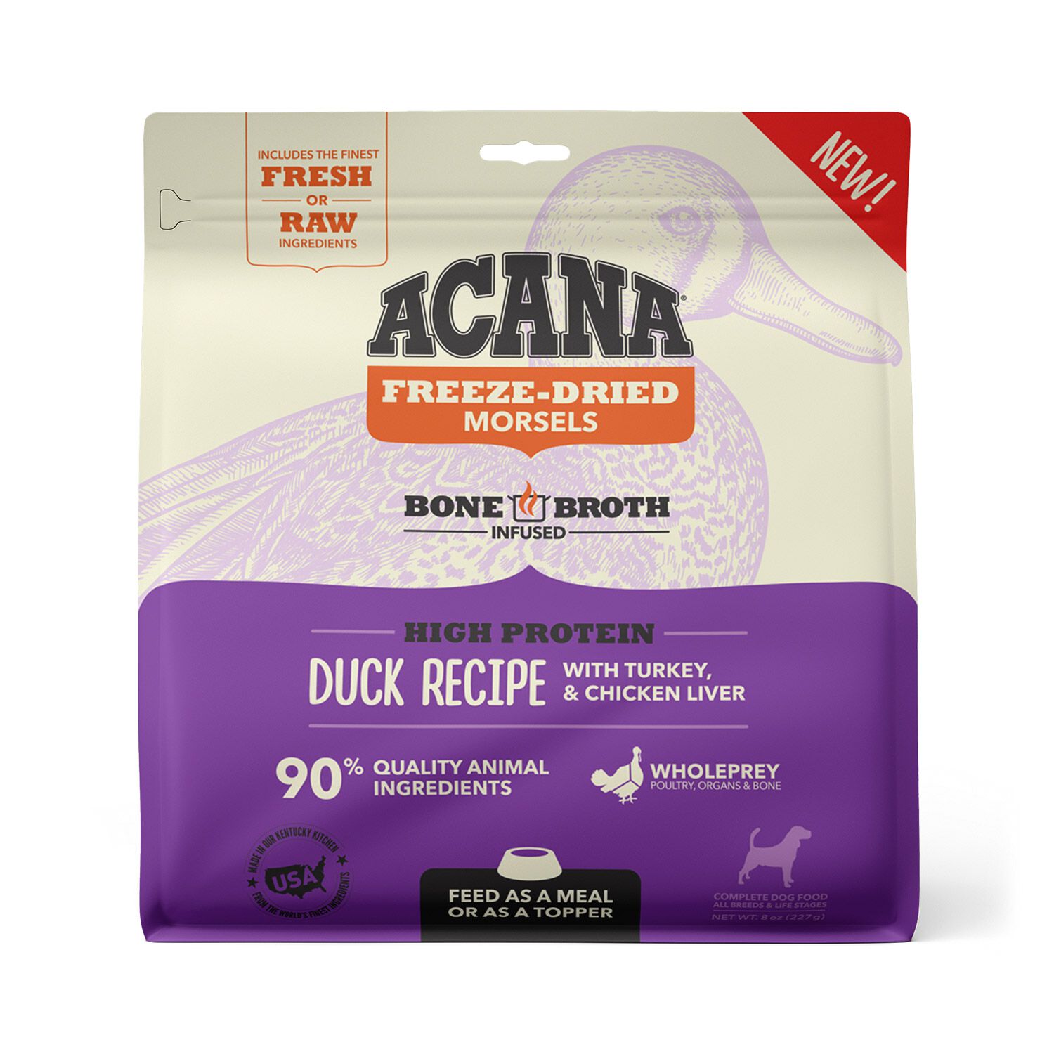 Acana Morsels Duck Recipe Freeze-Dried Dog Food