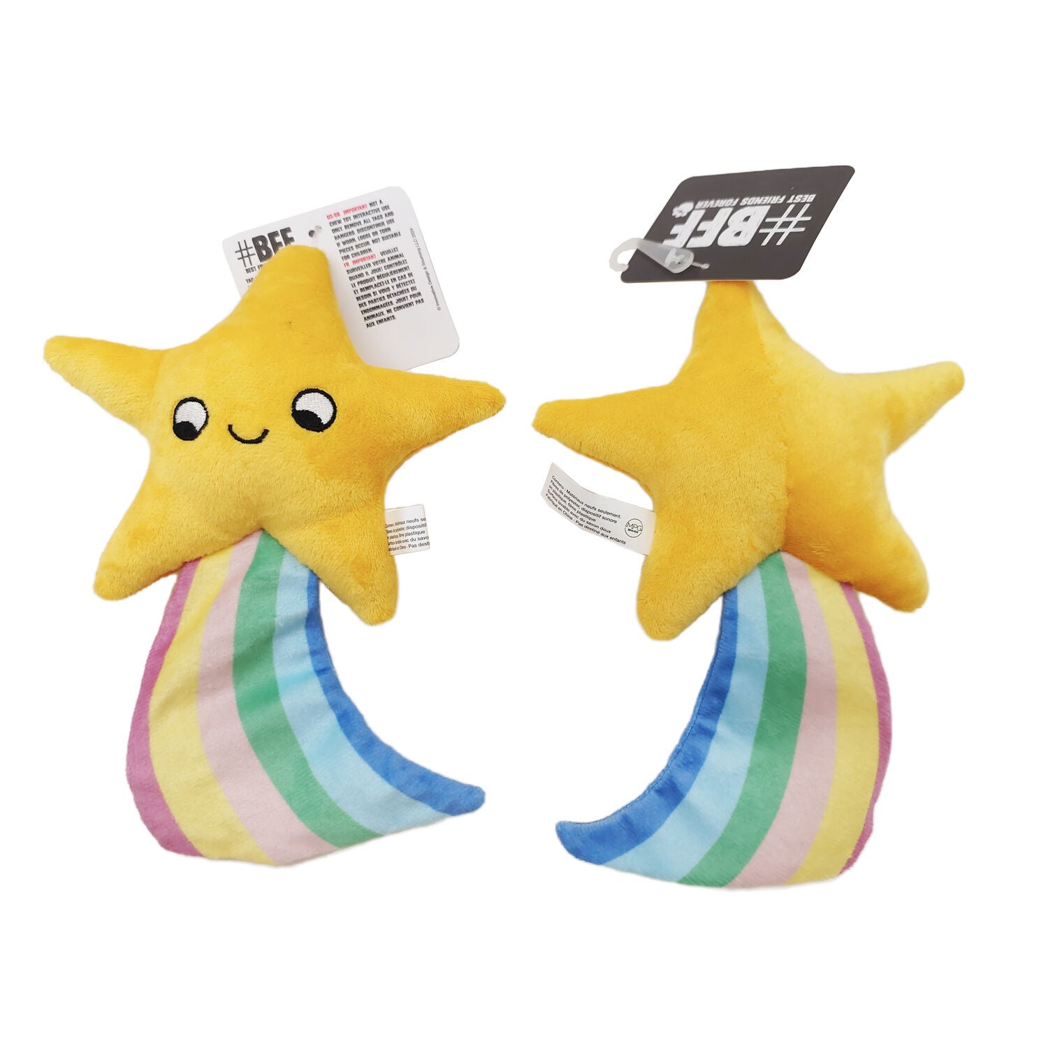 #Bff Rainbow Shooting Star Crinkle Tails Dog Toy