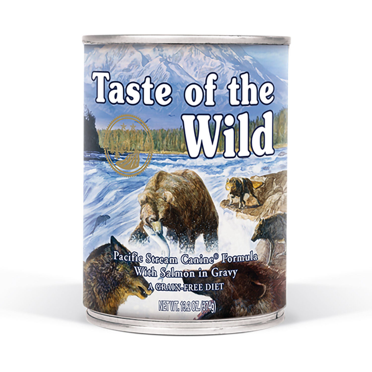 Taste Of The Wild Wet Dog Food, Pacific Stream Canine Recipe With Salmon In Gravy, 13.2-Oz Can