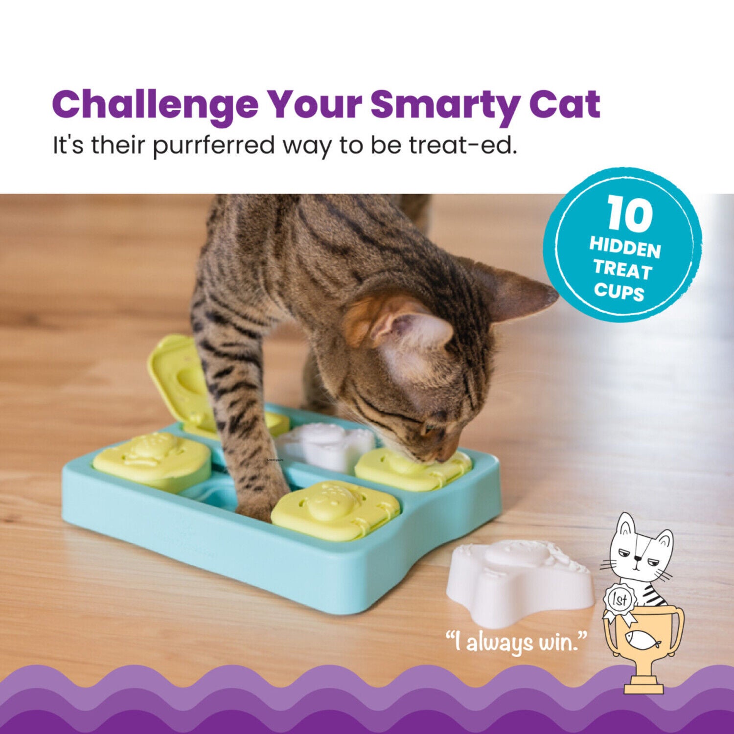 Catstages Nina Ottosson Kitty Cube Puzzle Cat Toy