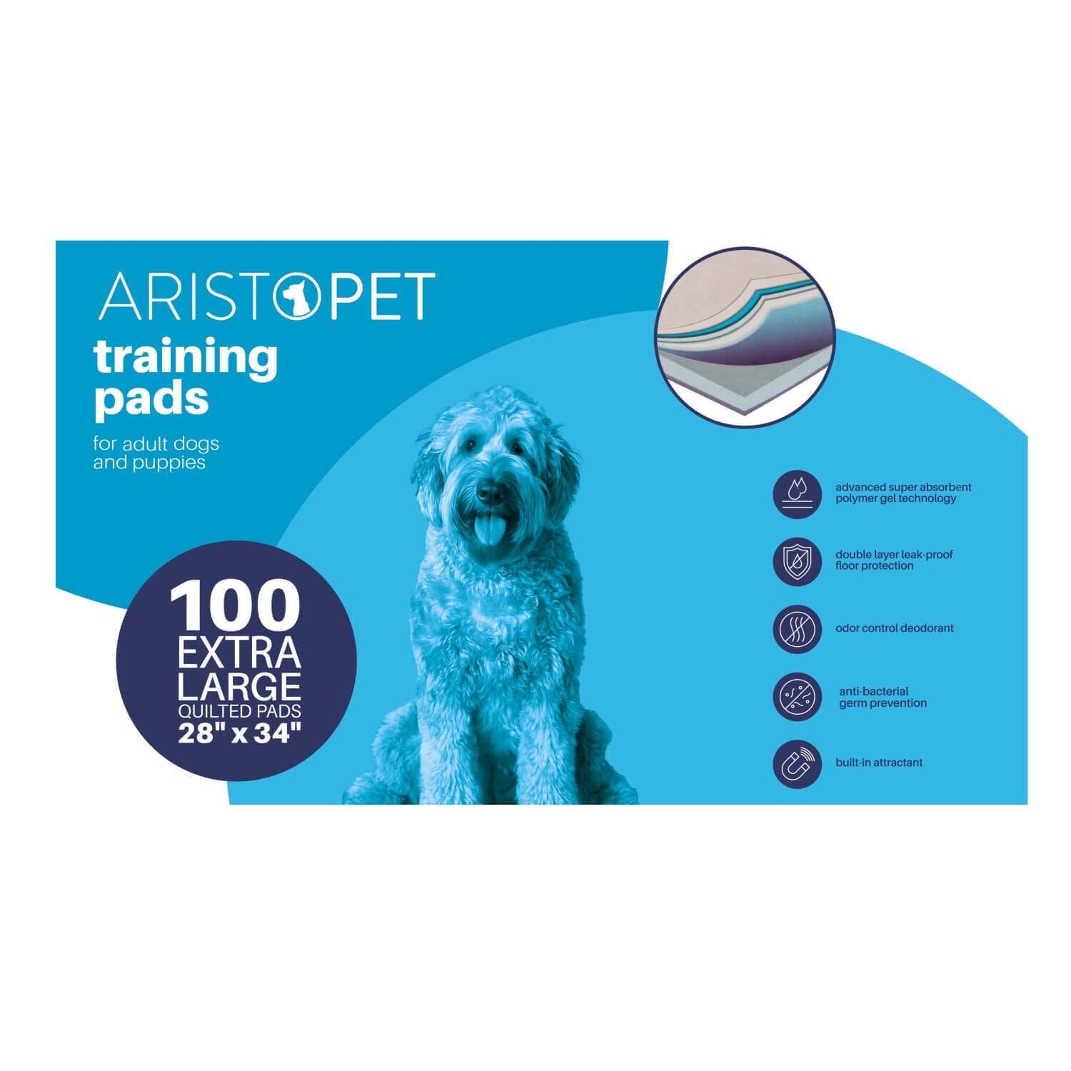 Aristopet Dog Training Pads Xl, 28"X34"