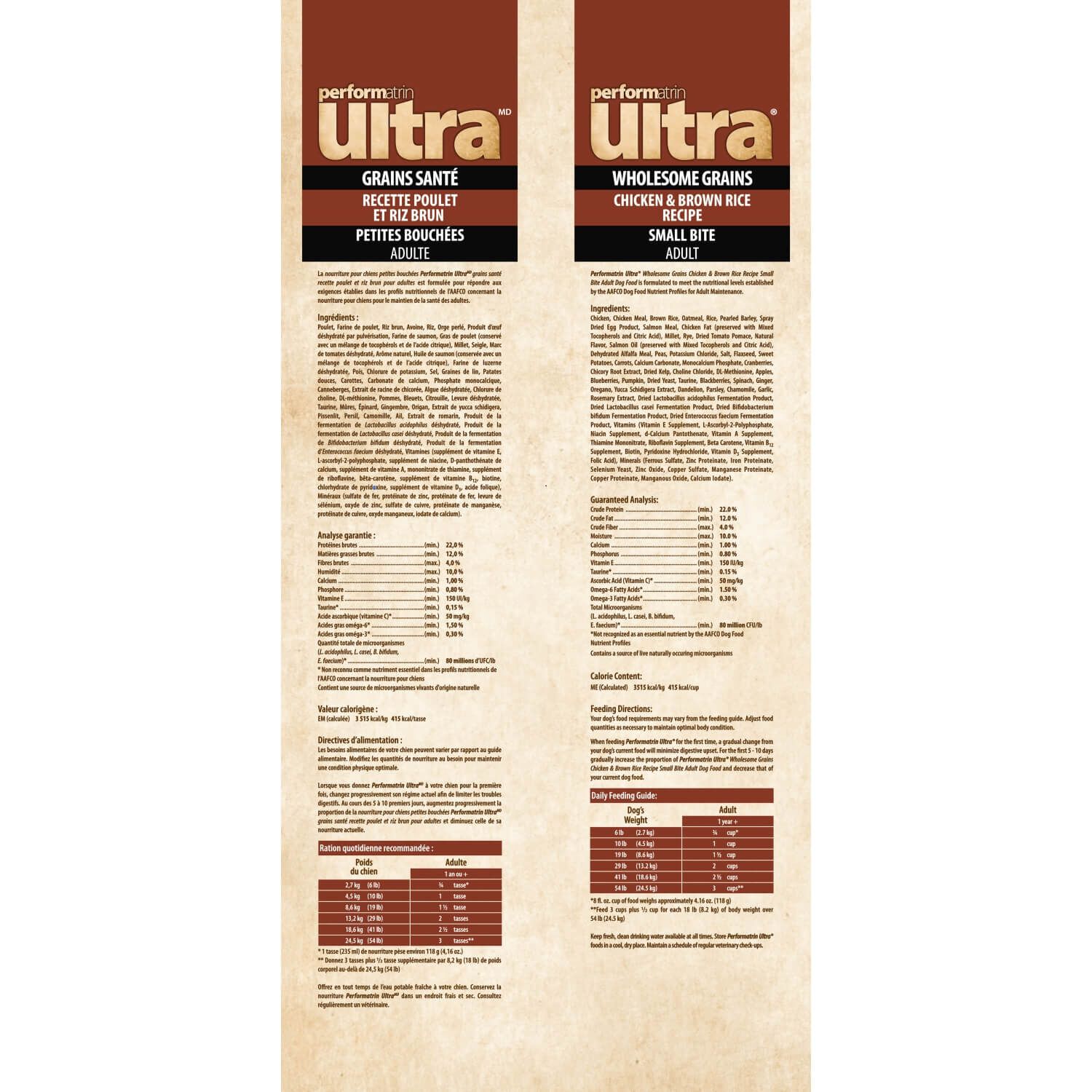 Performatrin Ultra Wholesome Grains Chicken & Brown Rice Recipe Small Bite Adult Dry Dog Food