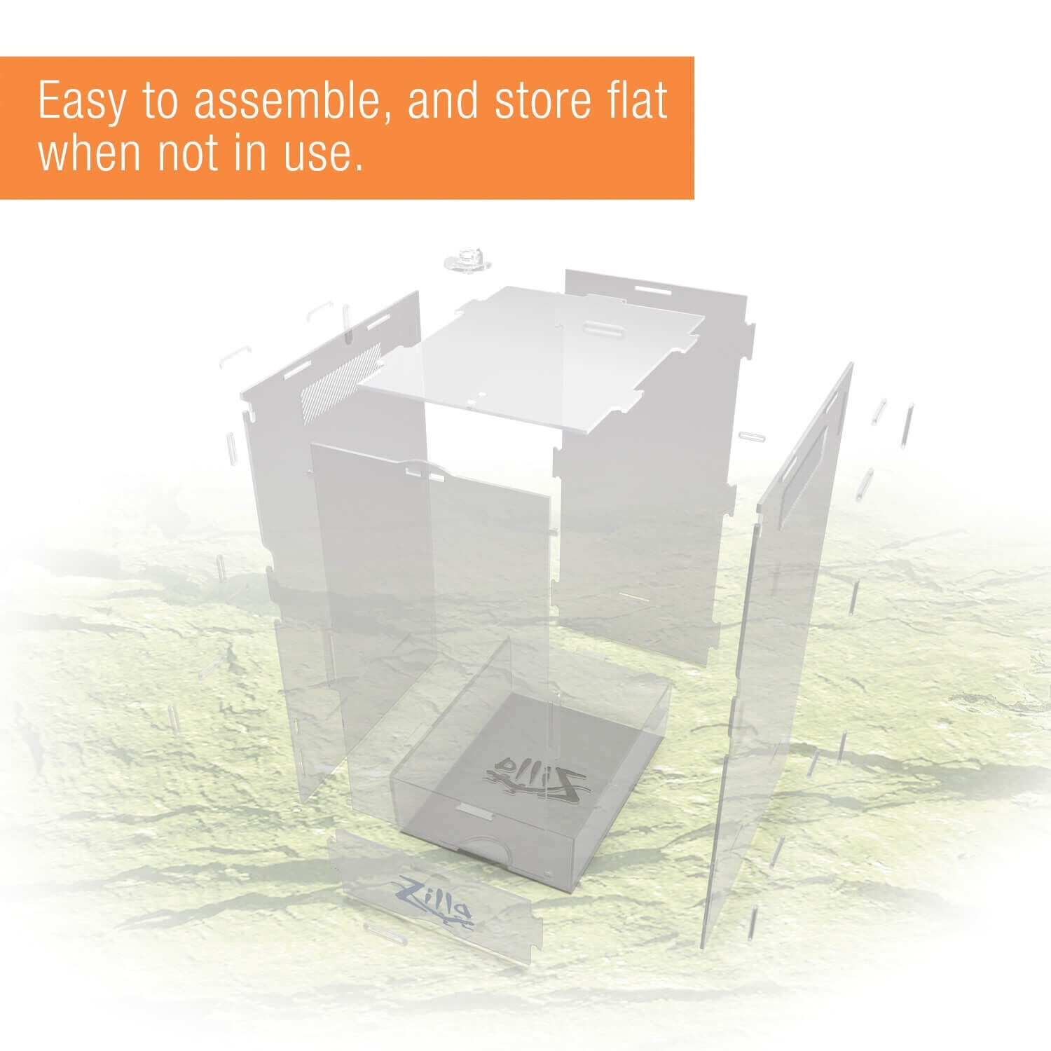 Zilla Micro Habitat Terrarium With Locking Latch, Arboreal, Small