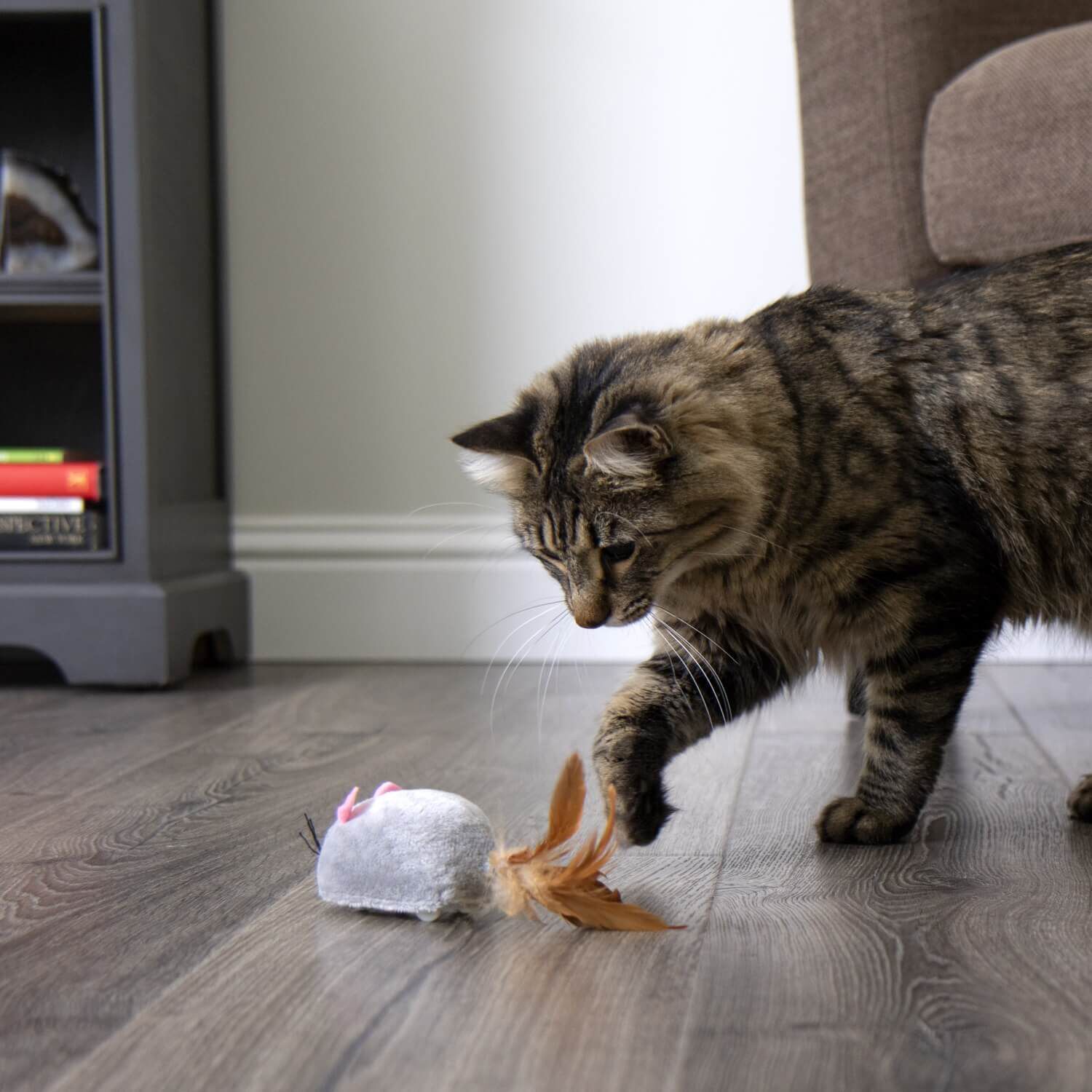 Instincts By Smartykat&reg; Scamper Mouse Plush Electronic Motion Cat Toy, Battery-Powered