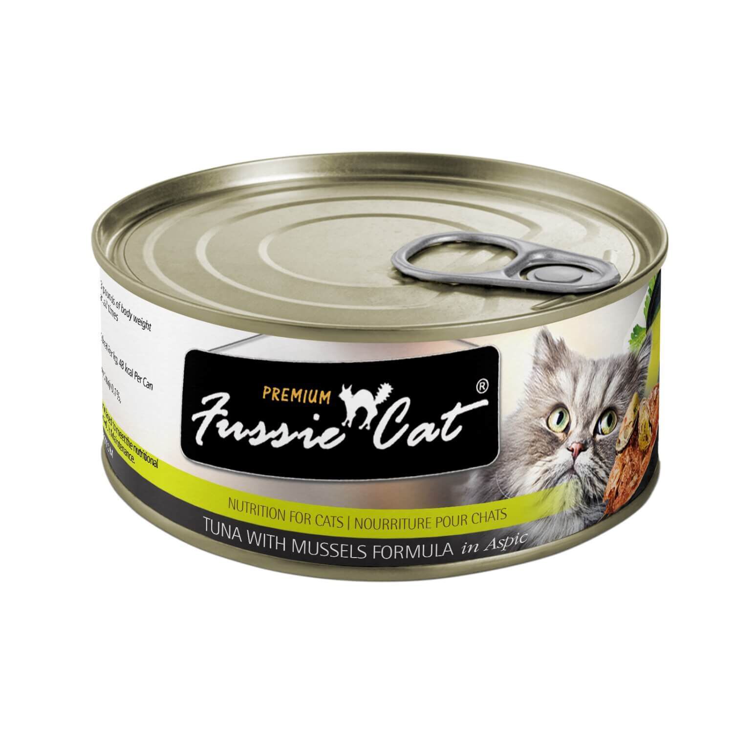 Fussie Cat Premium Tuna With Mussels Formula In Aspic Canned Cat Food, 2.82 Oz