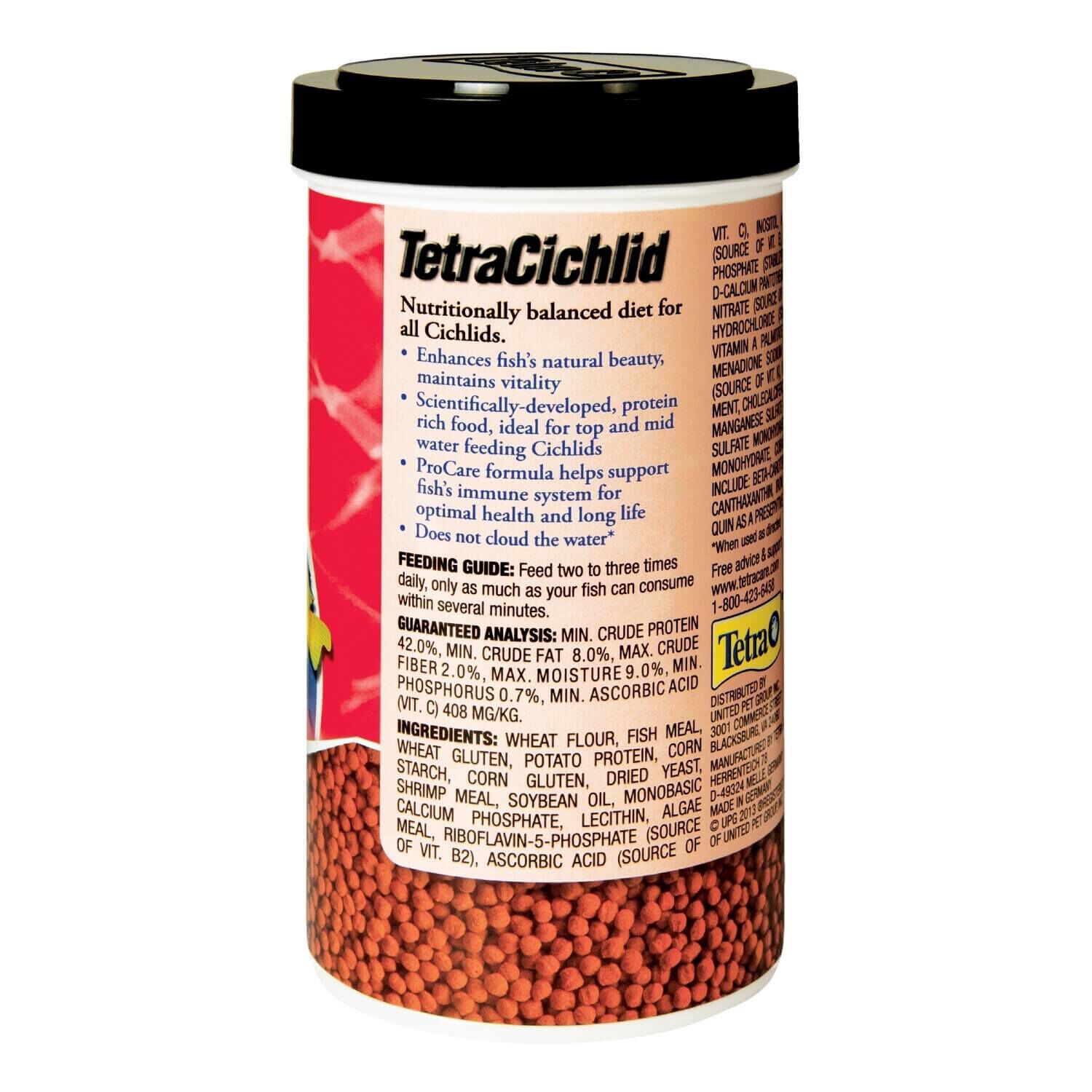 Tetra Cichlid Floating Cichlid Pellets, Nutritionally Balanced Diet