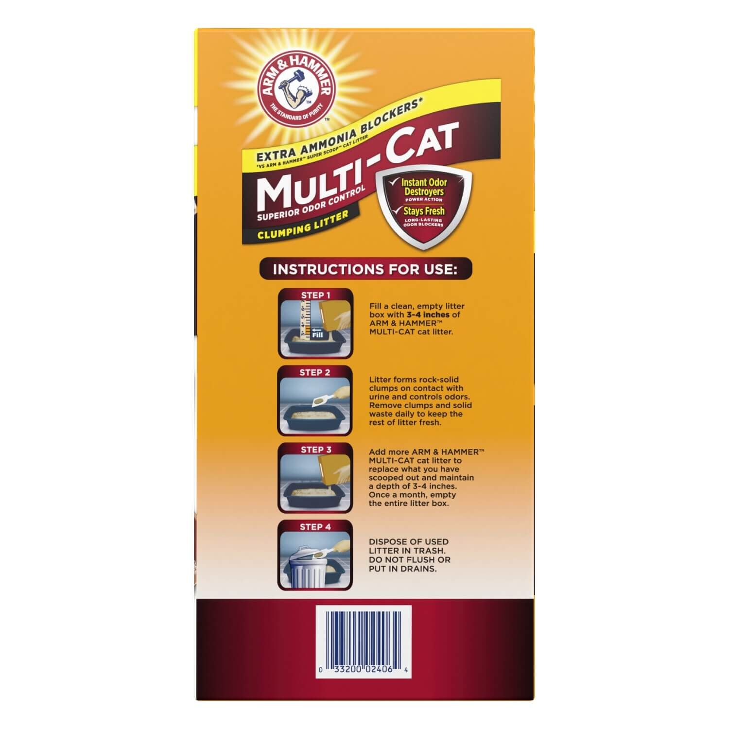 Arm & Hammer Multi-Cat Clumping Cat Litter