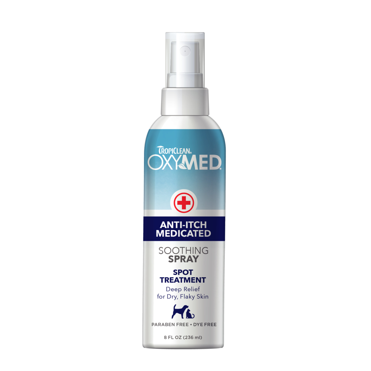 Tropiclean Oxymed Medicated Anti-Itch Soothing Spray For Dogs & Cats