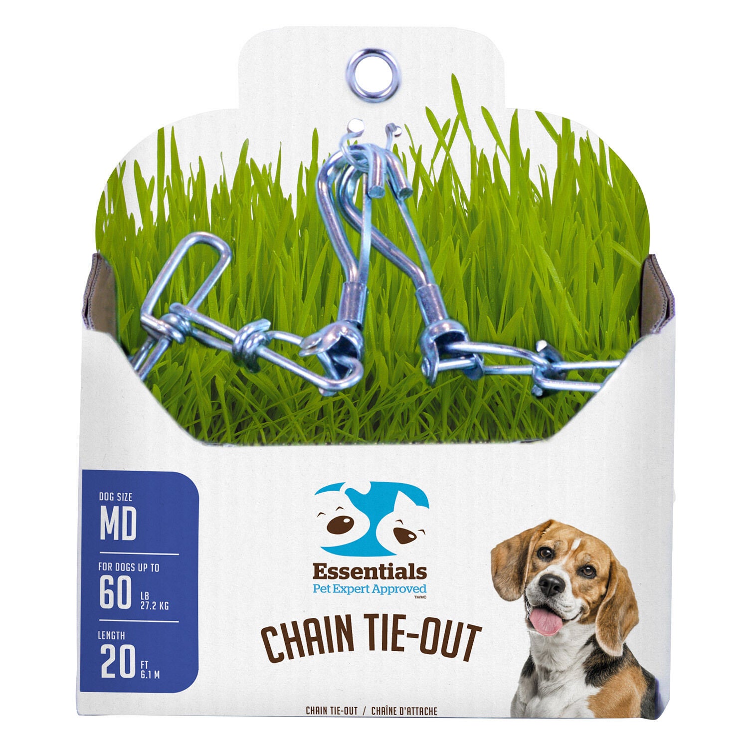 Boss Pet Medium Dog Tie-Out Twist Chain 3.5-Mm By 20'