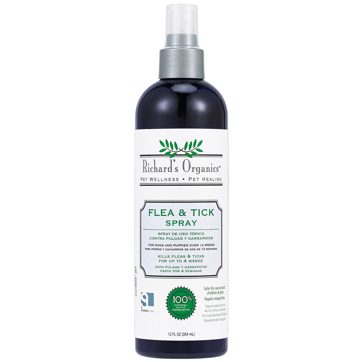 Richard's Organics Gentle Flea & Tick Spray For Dogs