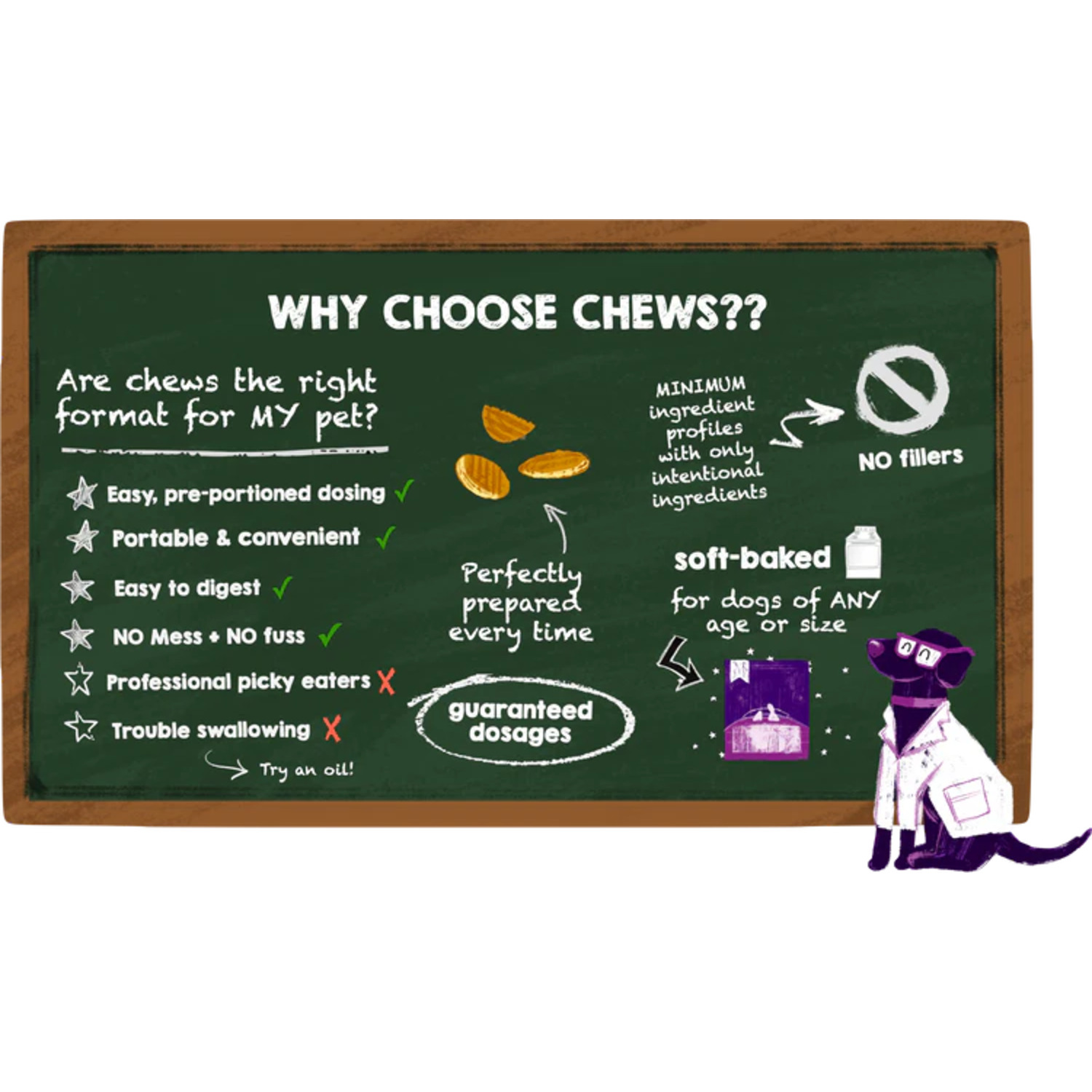 Austin & Kat Brady's All-In-1 Senior Support Formula 14Mg Cbd Soft Chew Dog Supplements, 30Ct
