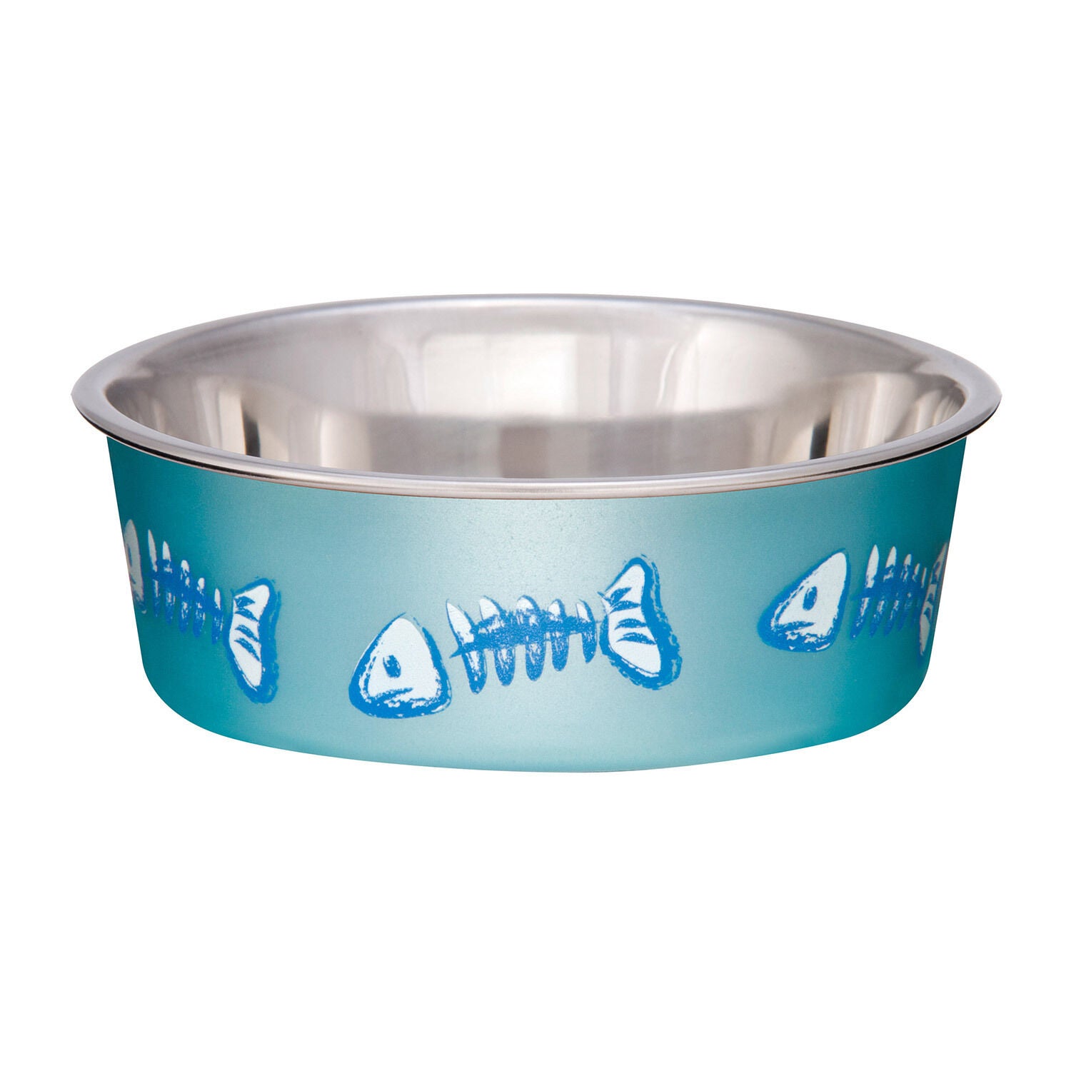Loving Pets Bella Bowl Fish Skeleton - Blue