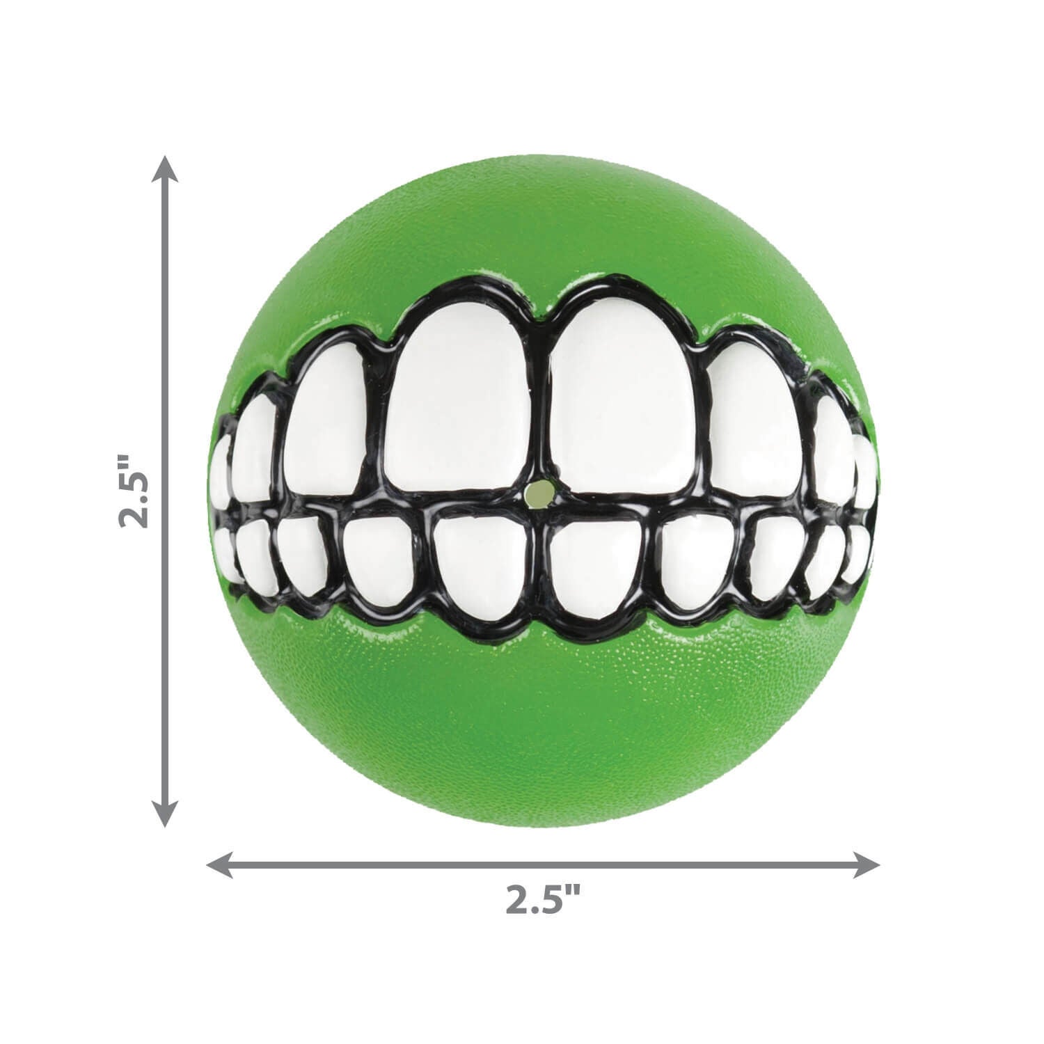 Kong Grinz By Rogz, Fetch And Retrieve Toothy Grin Ball Dog Toy, Assorted Colors