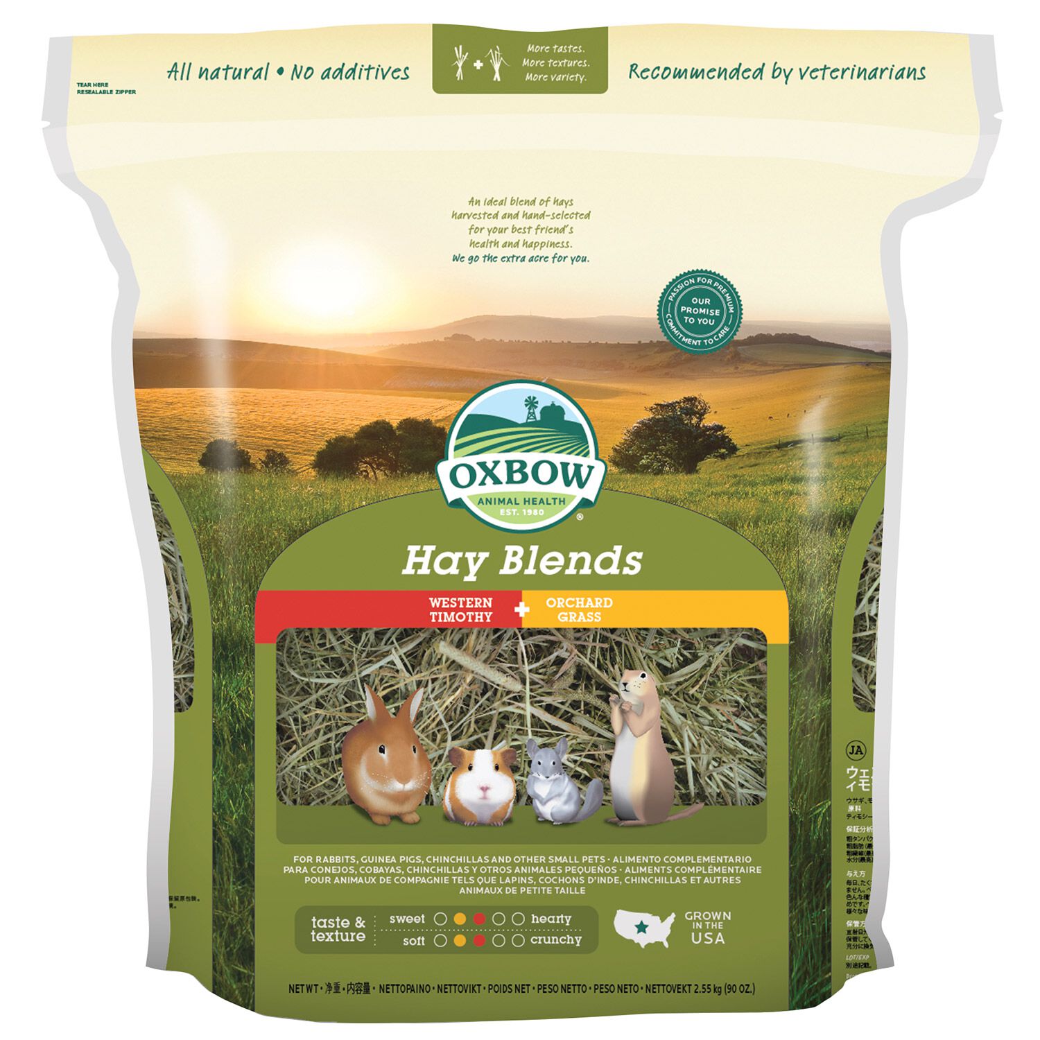 Oxbow Hay Blends - Western Timothy & Orchard Grass For Small Animals
