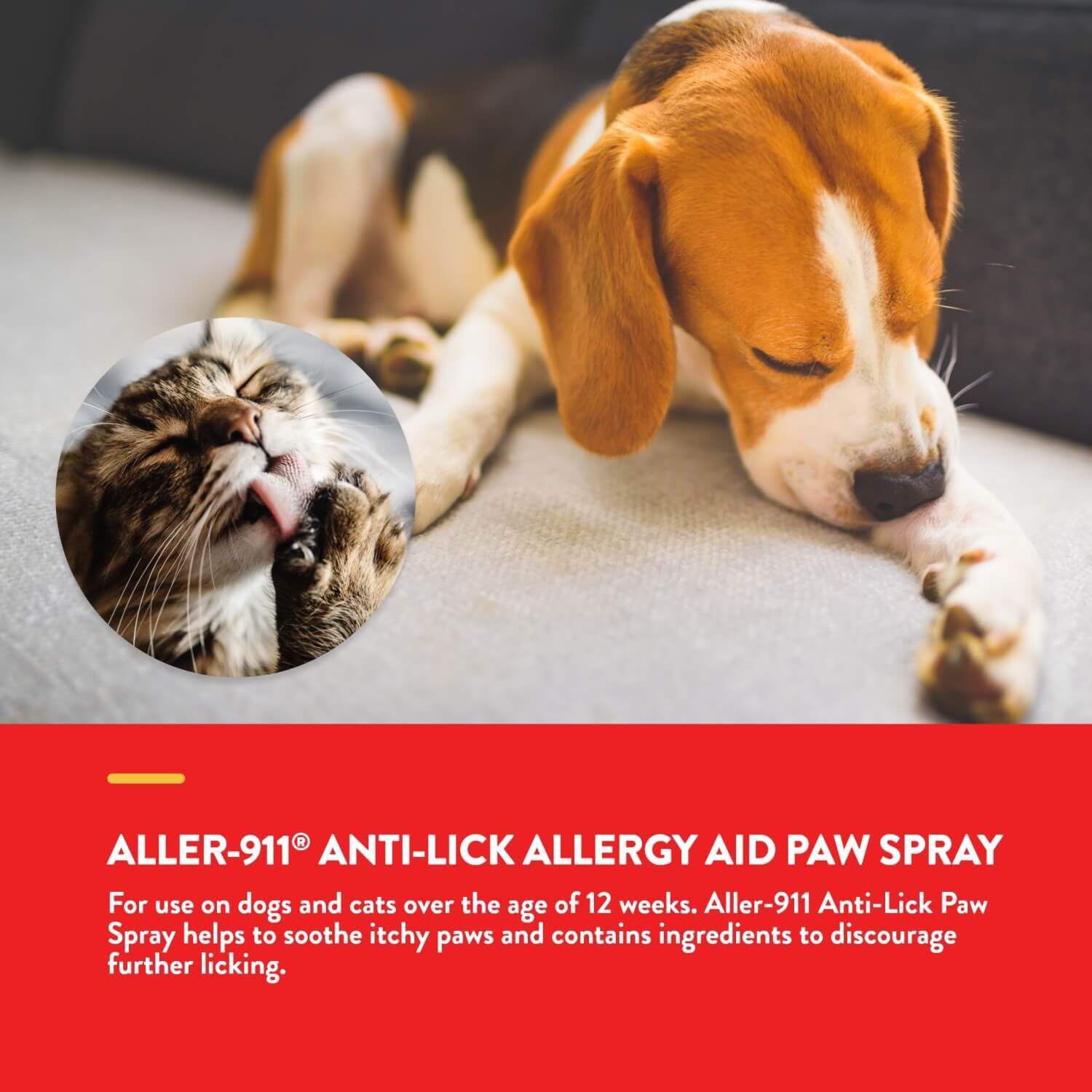 Naturvet Aller-911 Anti-Lick Topical Paw Spray For Dogs & Cats