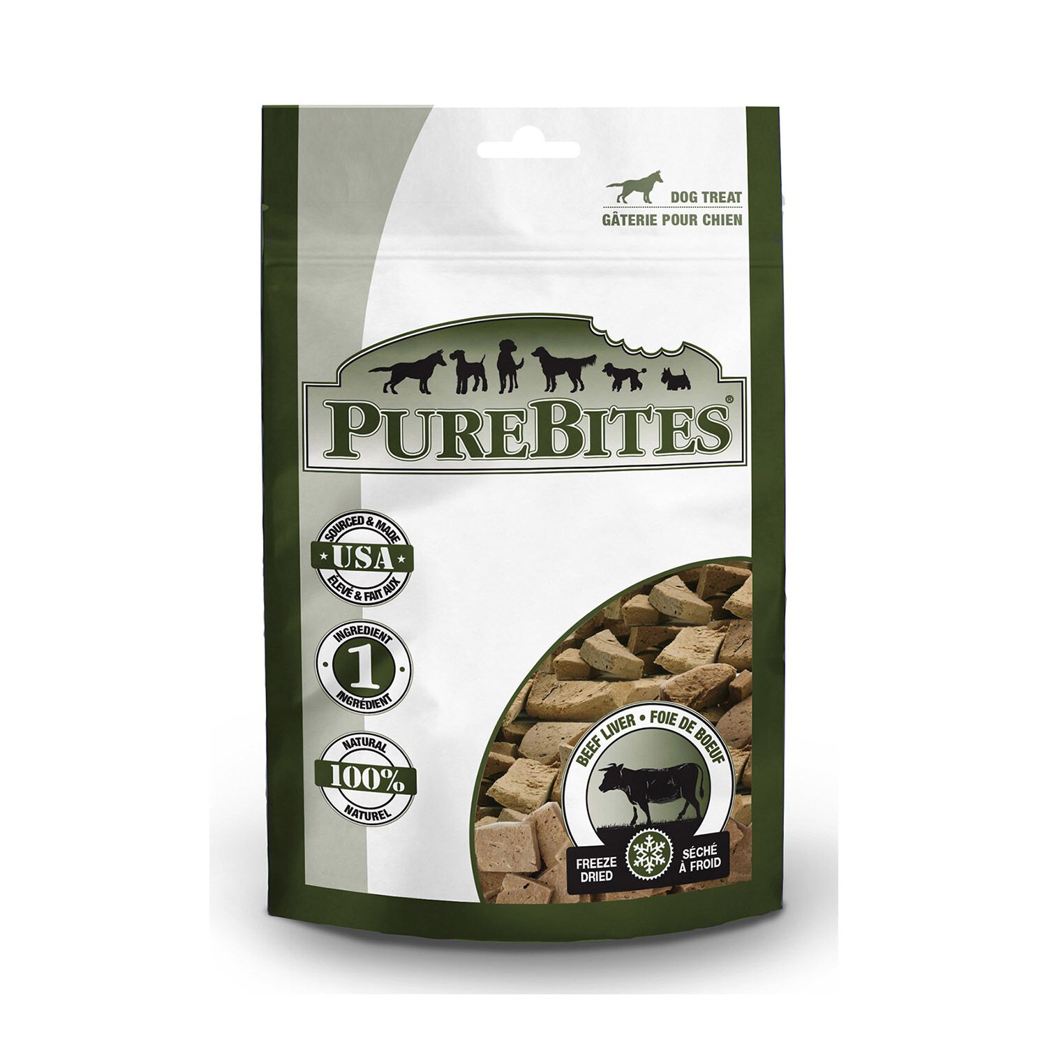 Purebites Freeze Dried Dog Treats, Beef Liver