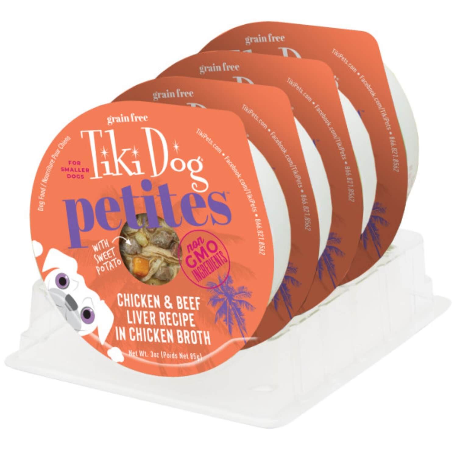 Tiki Dog Aloha Petites Wet Dog Food, Chicken & Beef