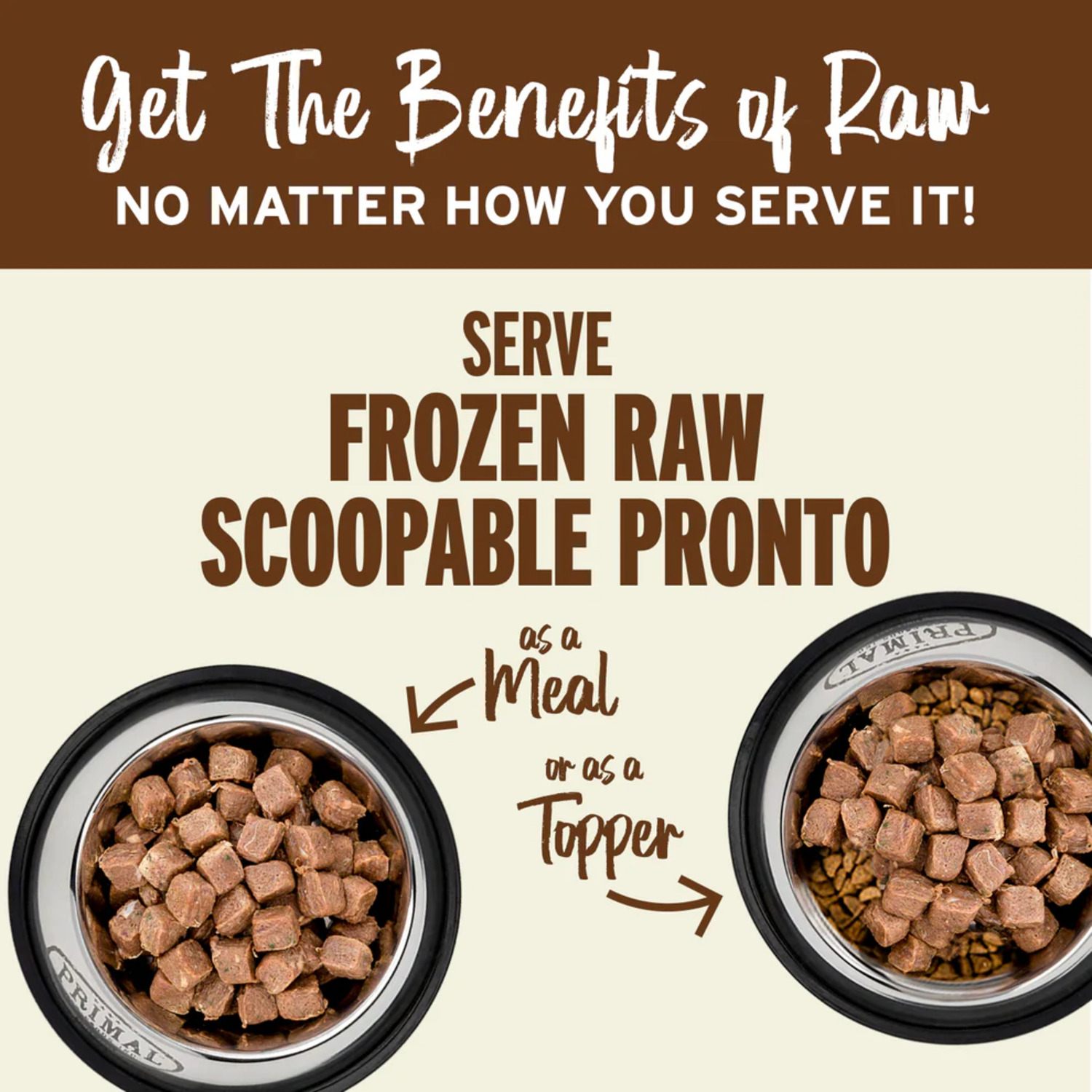 Primal Frozen Raw Scoopable Pronto Chicken Formula Frozen Dog Food, 4Lb