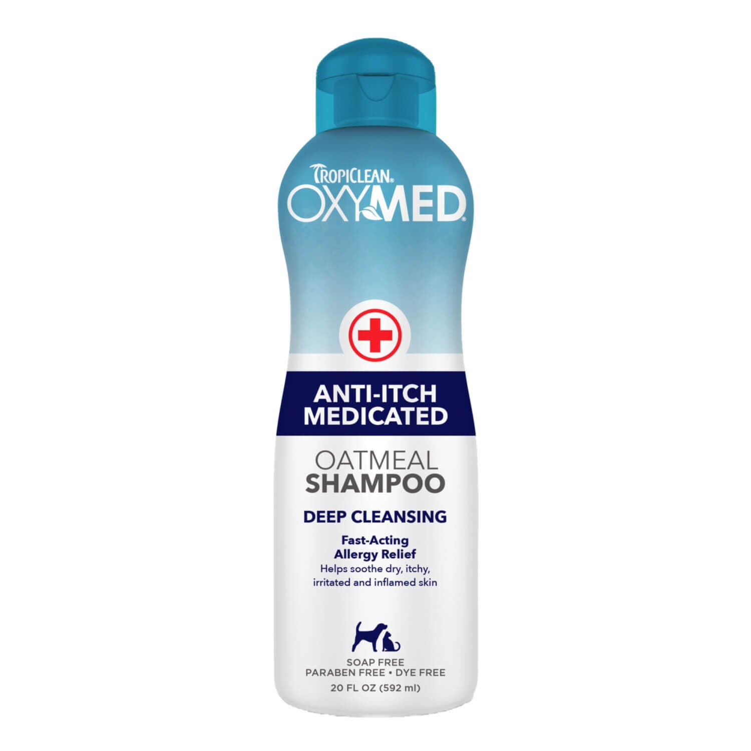 Tropiclean Oxymed Medicated Anti-Itch Oatmeal Shampoo For Dogs & Cats