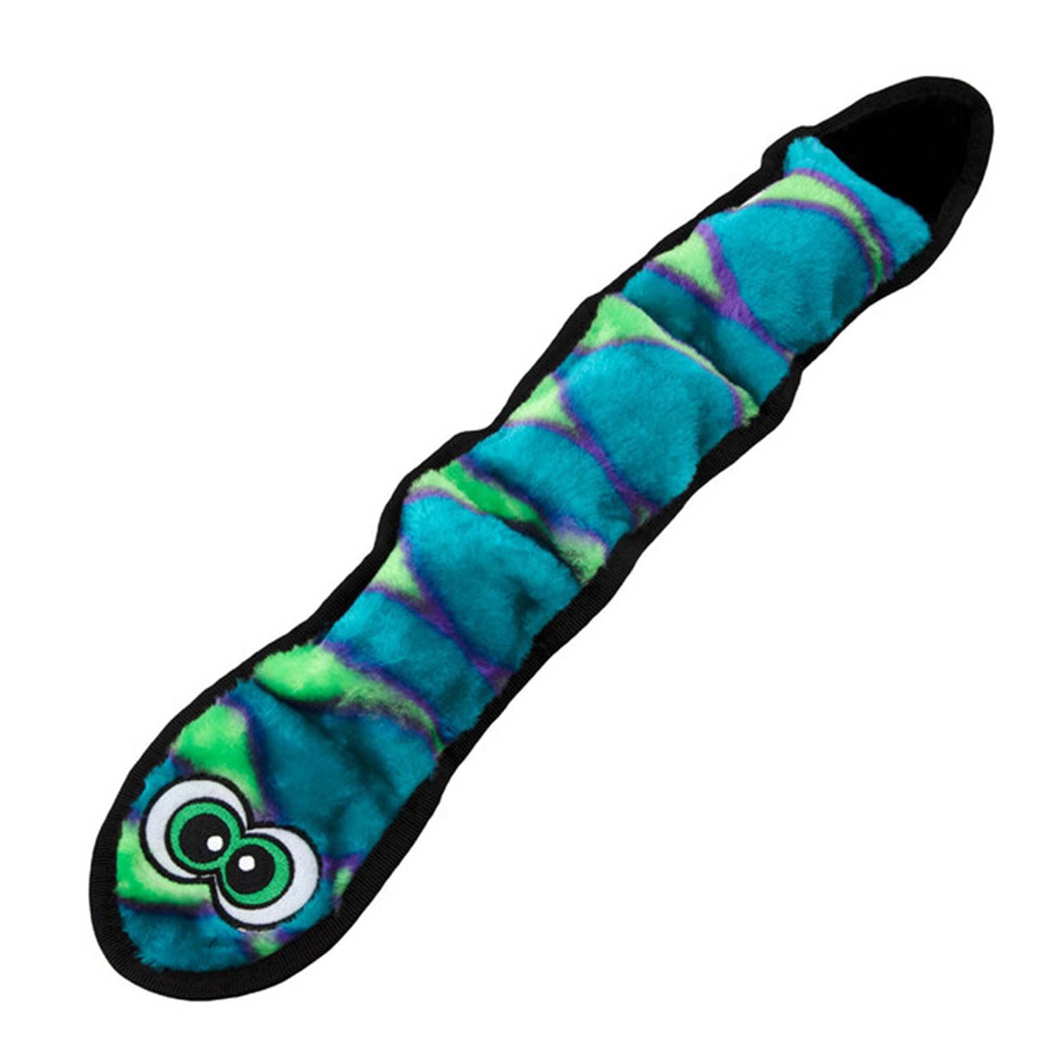 Outward Hound Invincibles Blue Snake Plush Dog Toy