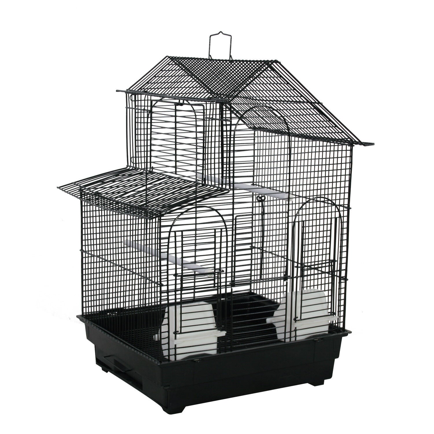 A&E Cage House Top Cage Black For Birds