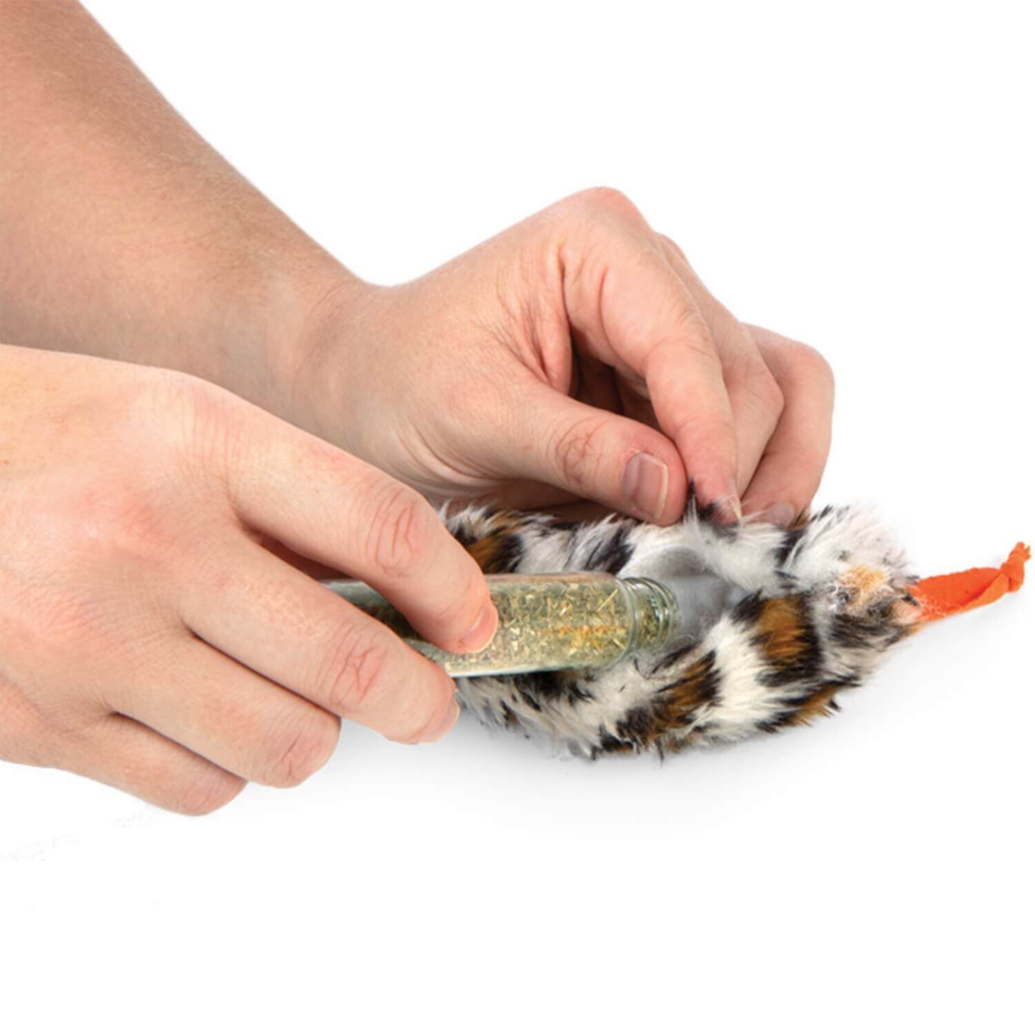 Instincts By Smartykat&reg; Mouse 'N Mate Refillable Mouse Cat Toy And Feathered Cheese Cat Toy With Bonus Tube Of Happynip Silvervine & Catnip
