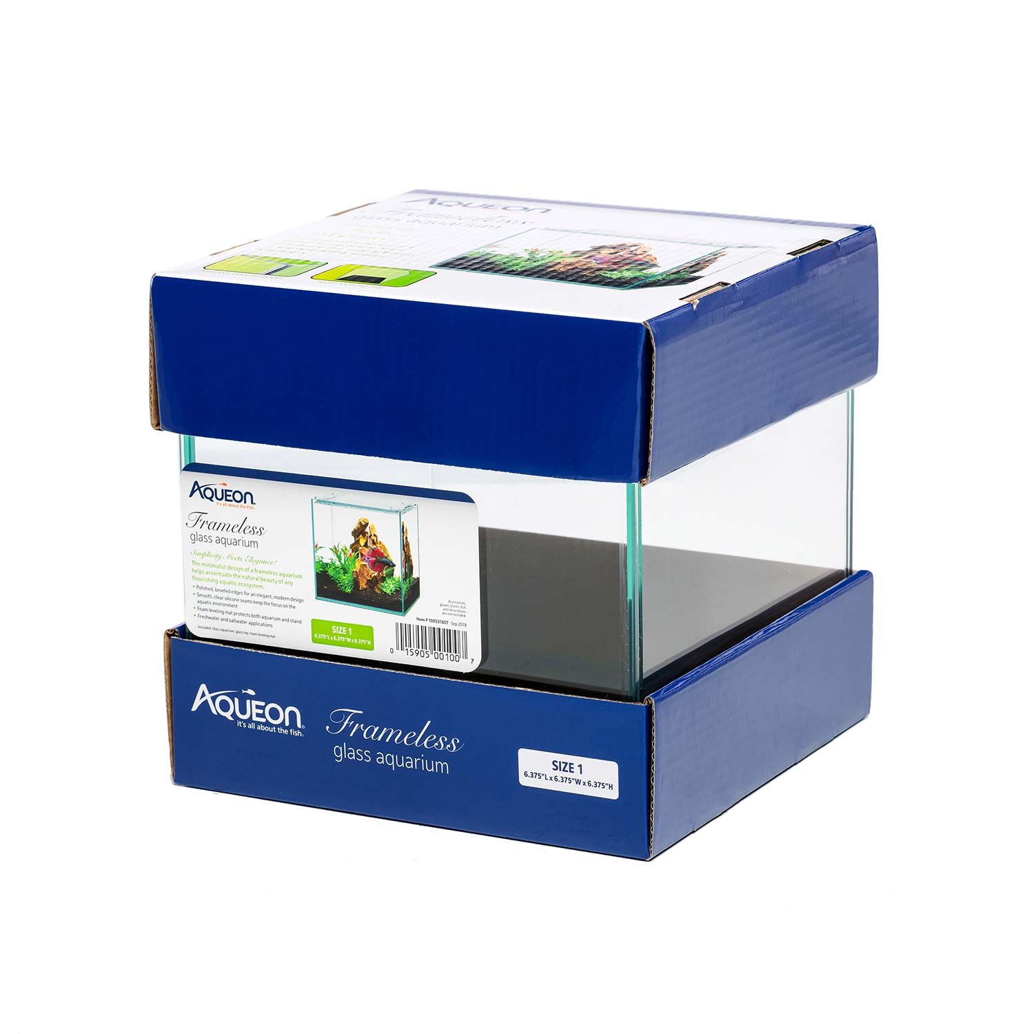 Aqueon Frameless Cube Desktop Aquarium