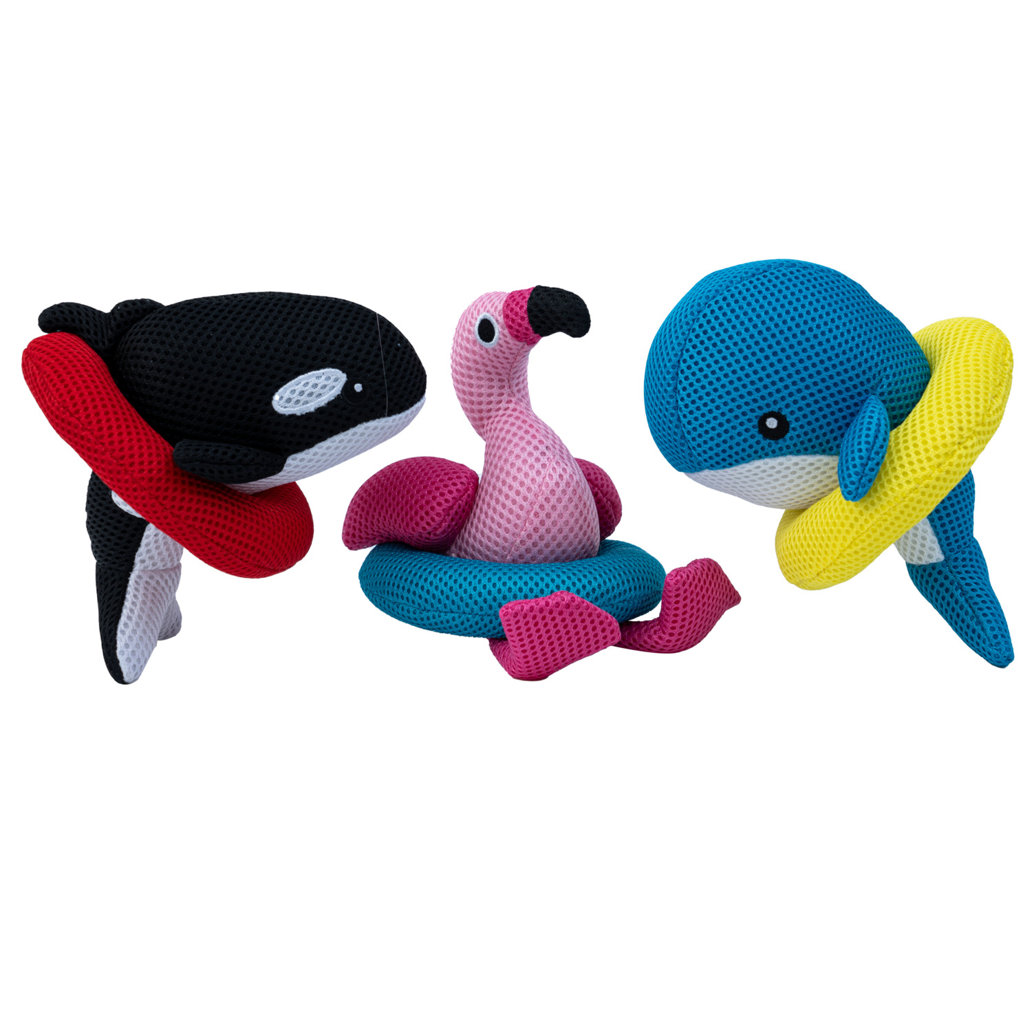 Territory Whale Floating Mesh Squeaky Dog Toy