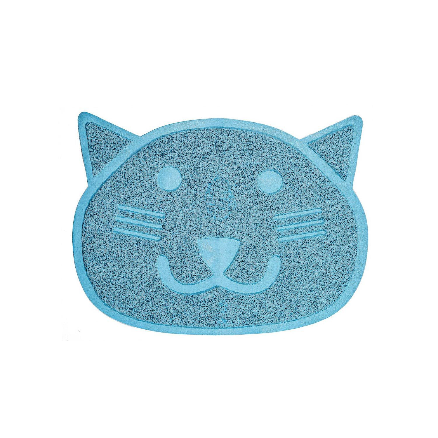 Fresh Step Blue Cat Shaped Litter Trapper Keeper Mat