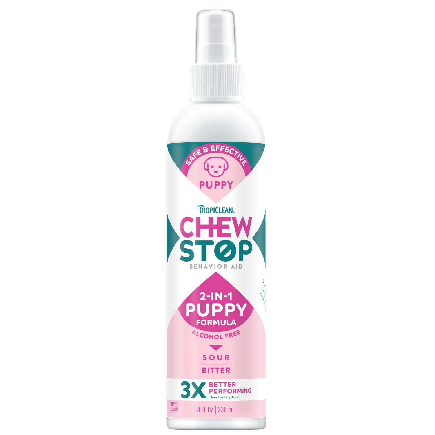 Tropiclean Chew Stop Behavior Aid Puppy Training Spray, 8Oz