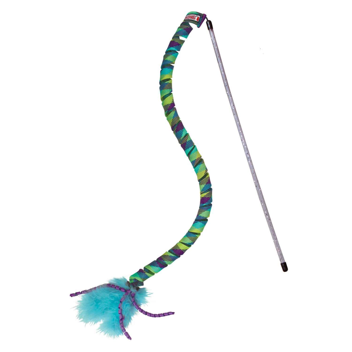 Kong Teaser Curlz Wand & Teaser Cat Toy