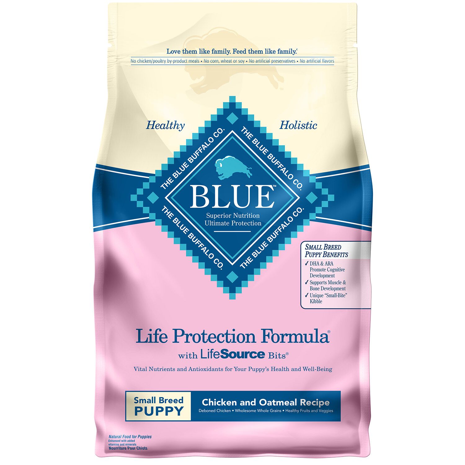 Blue Buffalo Life Protection Formula Small Breed Chicken & Oatmeal Recipe Puppy Dog Food