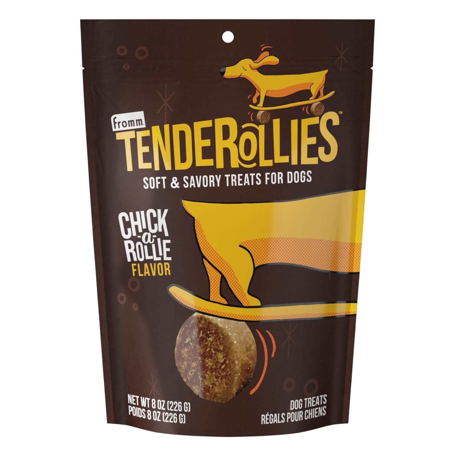 Fromm Tenderollies Chick-A-Rollie Flavor Treats For Dogs 8 Oz