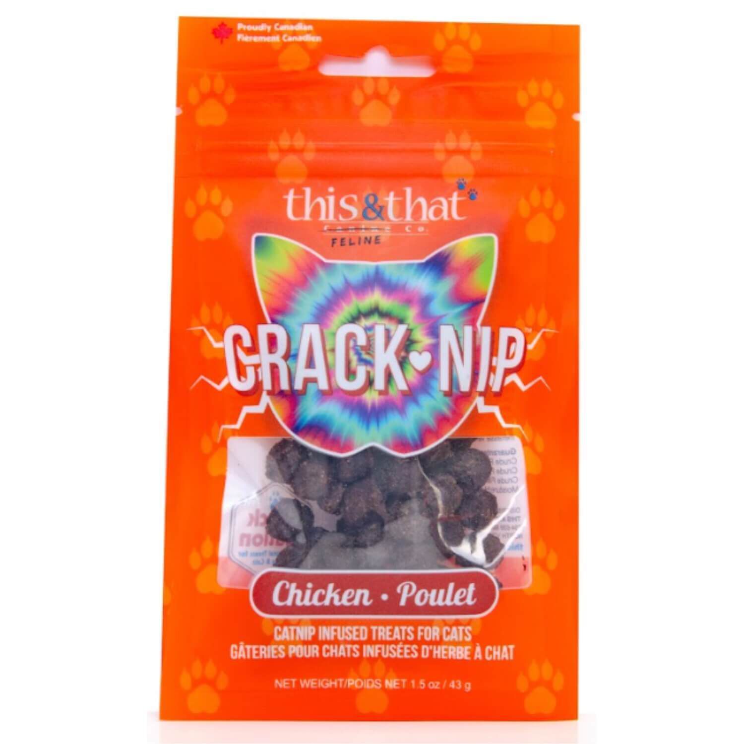 This & That Canine Co Crack-Nip Catnip Infused Chicken Cat Treats