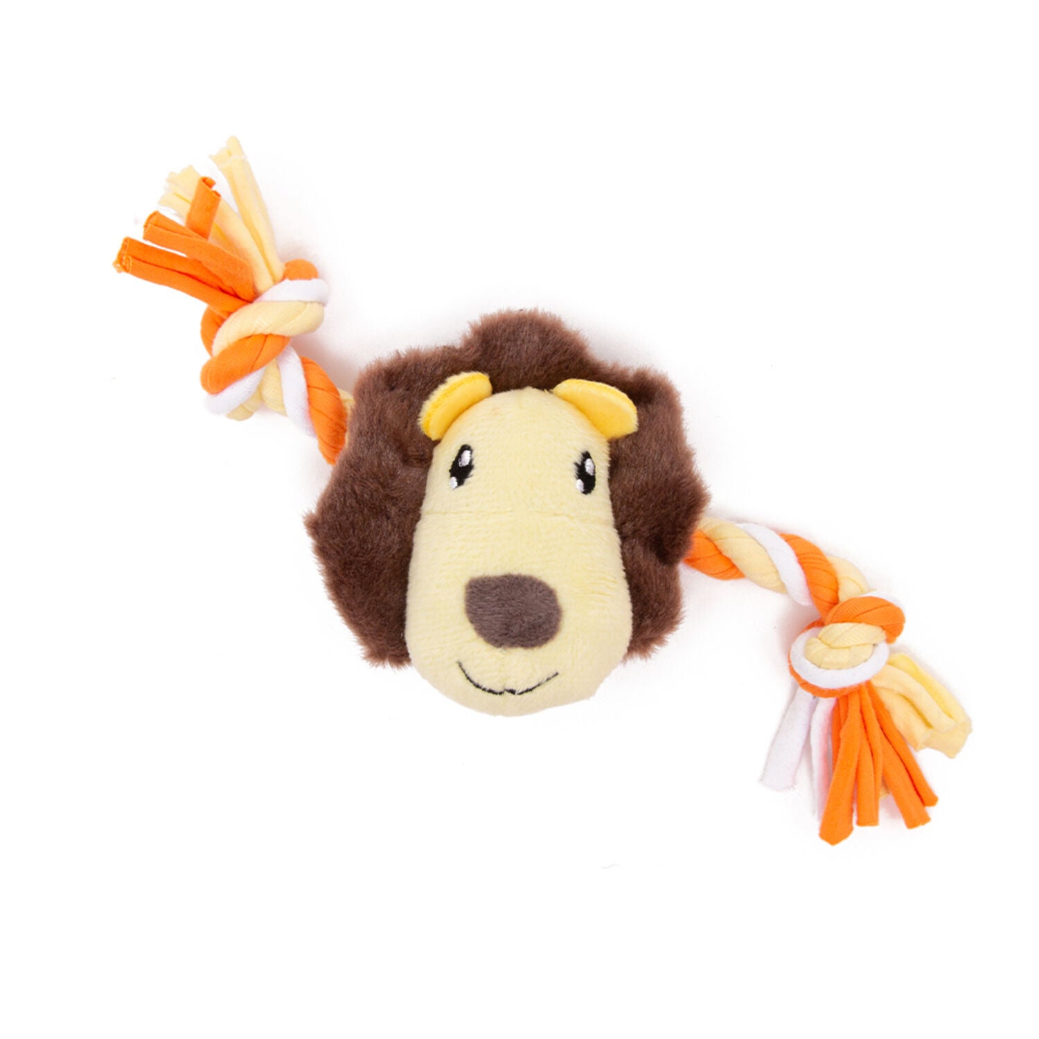 Little & Lively Plush Lion & Rope Small Dog Tug Toy