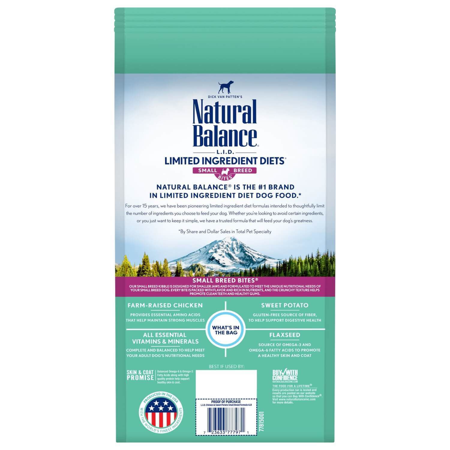 Natural Balance Limited Ingredient Grain Free Chicken & Sweet Potato Small Breed Recipe Dry Dog Food