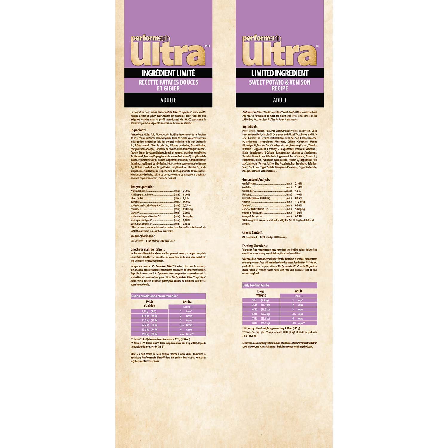 Performatrin Ultra Limited Ingredient Sweet Potato & Venison Adult Dry Dog Food