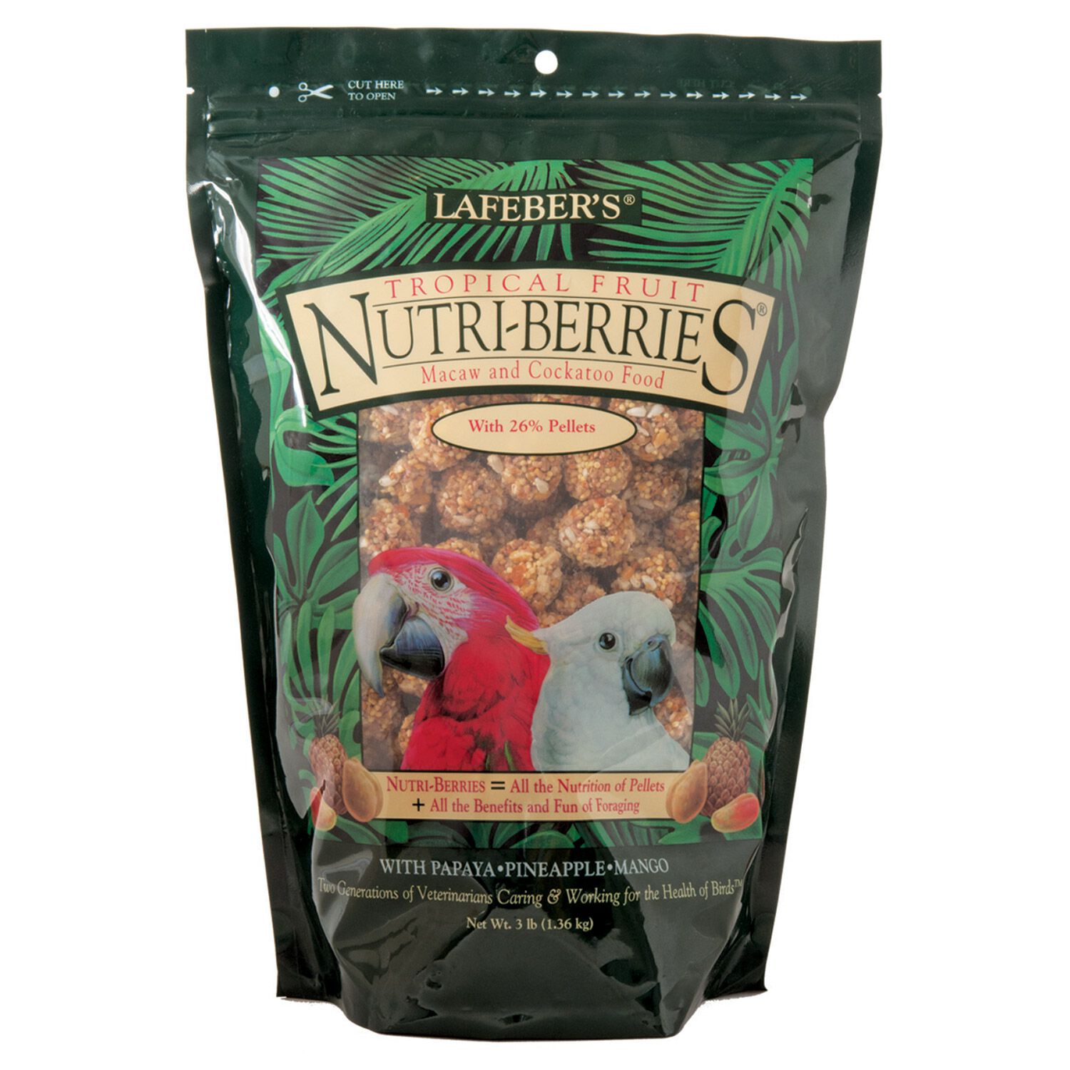 Lafeber Tropical Fruit Nutri-Berries (Macaw) Bird Food