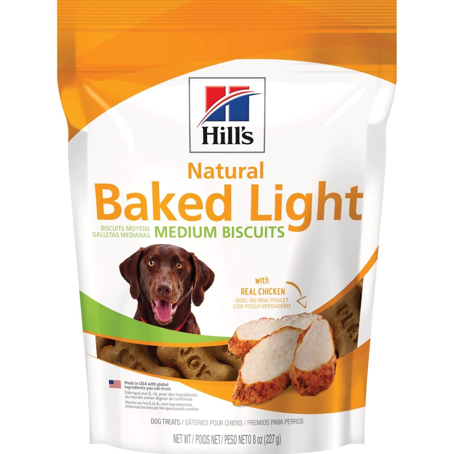 Hill's Science Diet Natural Baked Light Chicken Flavored Biscuits Dog Treats - Medium