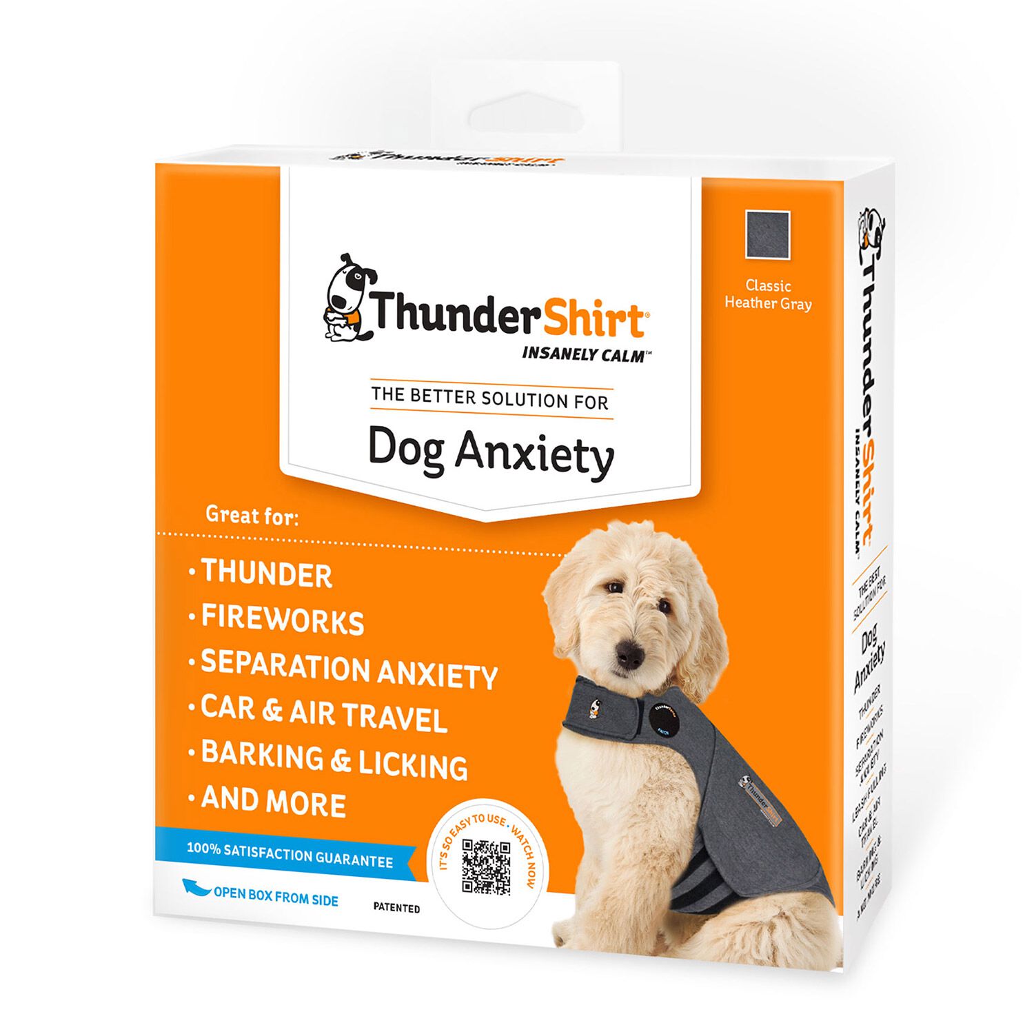 Thundershirt Anxiety Relief Dog Vest, Gray
