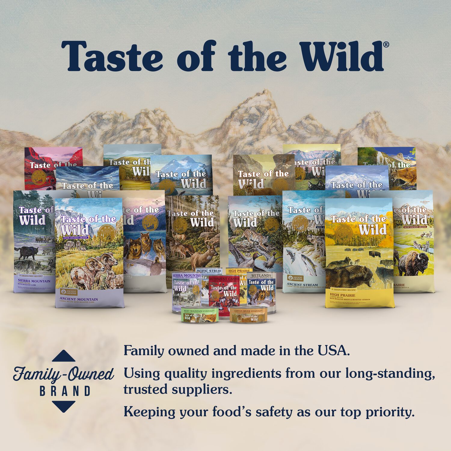 Taste Of The Wild Dry Dog Food, Ancient Mountain Canine Recipe With Roasted Lamb, 28-Lb Bag